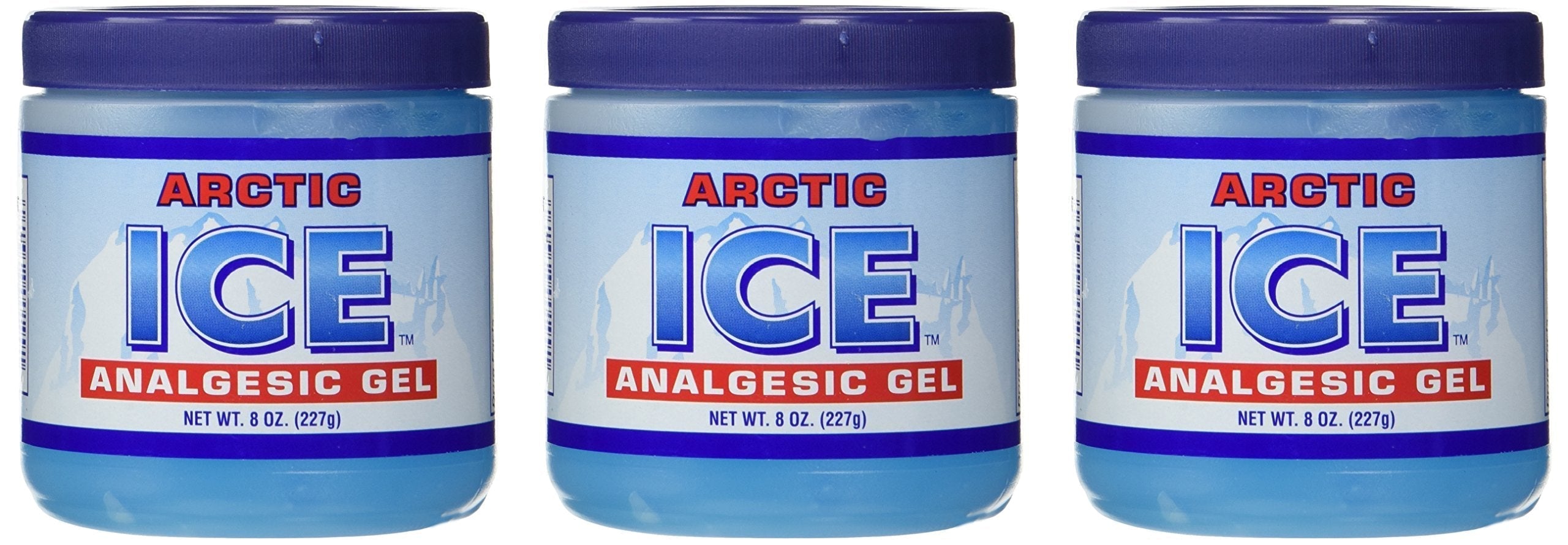 ARCTIC ICE 3 Pack (8 Oz Each) Topical Analgesic Gel for Pain Relief, Adults (Unisex) ARCTIC ICEAu supplements
