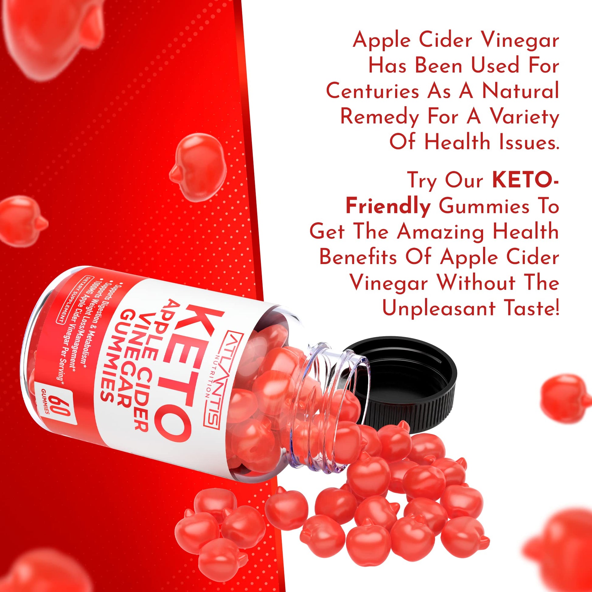 Keto ACV Gummies for Weight Loss - Apple Cider Vinegar Keto ACV Gummies Formulated Atlantis NutritionAu supplements