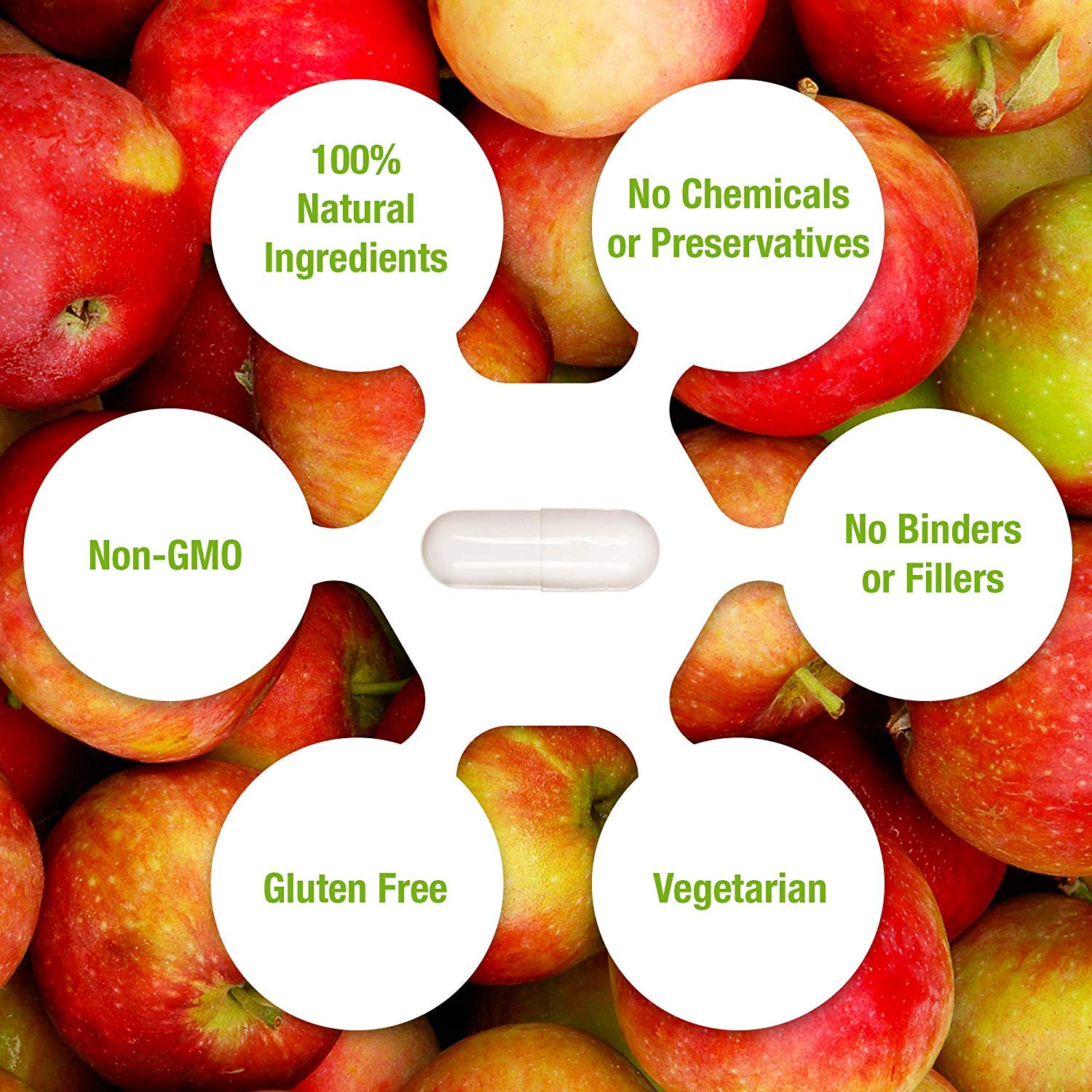 Apple Cider Vinegar 1500mg, 100% Organic, Pure & Raw - Healthy Digestion Key NutritionUS supplements