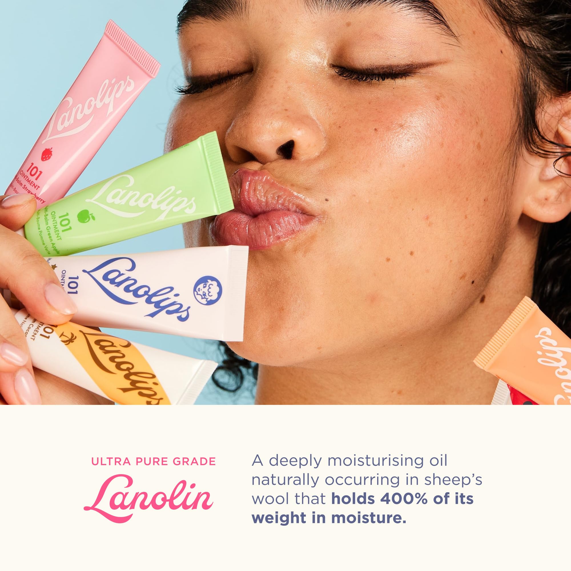 Lanolin 101 Multipurpose Ointment - Lanolin Lip Balm & Healing Ointment for Skin Barrier Repair - Moisturizer for Dry Lips, Cuticles & Elbows - No Petroleum Formula - Watermelon (0.35 oz) LanolipsAu supplements