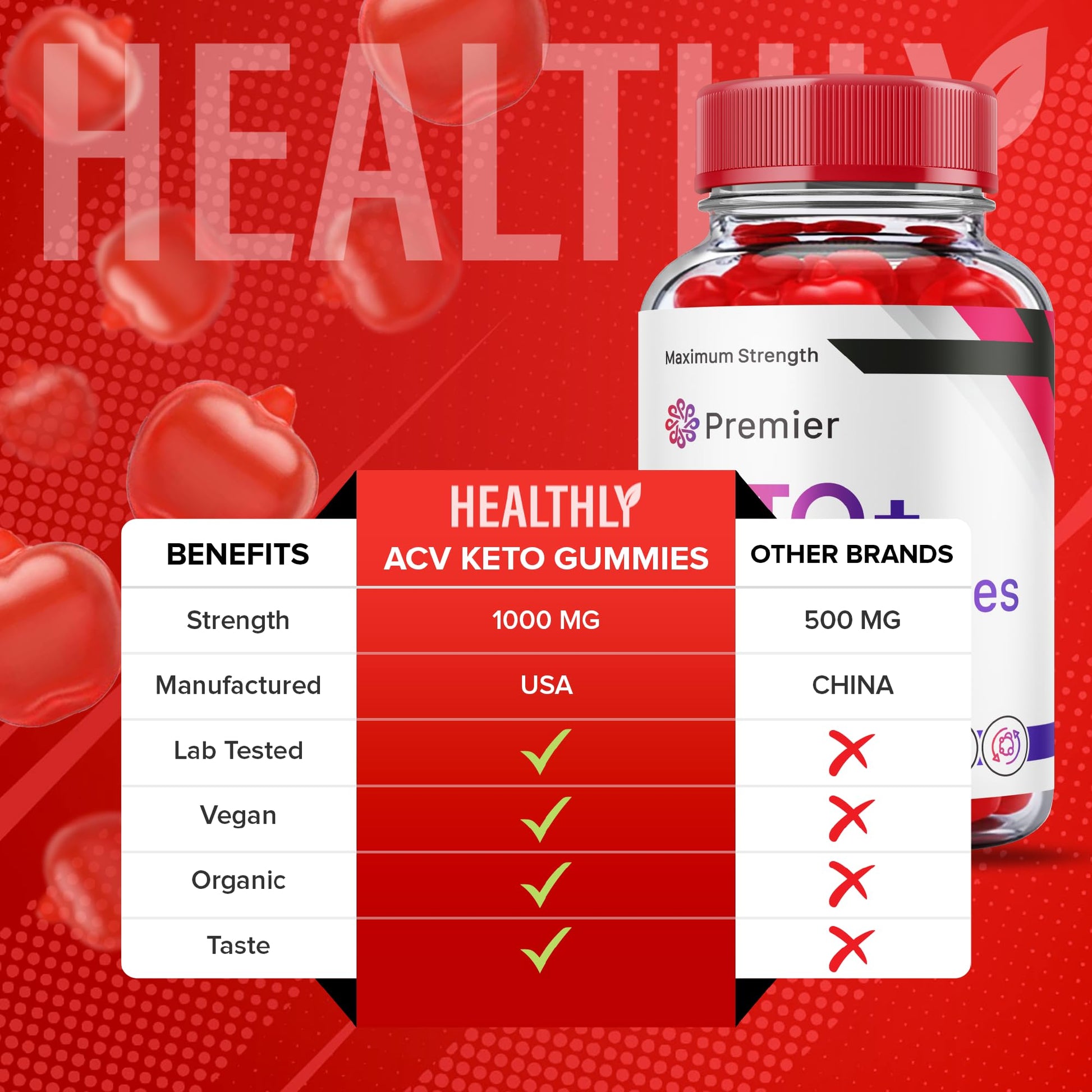 (3 Pack) Premier Keto Acv Gummies Advanced Formula, Premier Keto + Acv Gummies Plus VitakingAu supplements