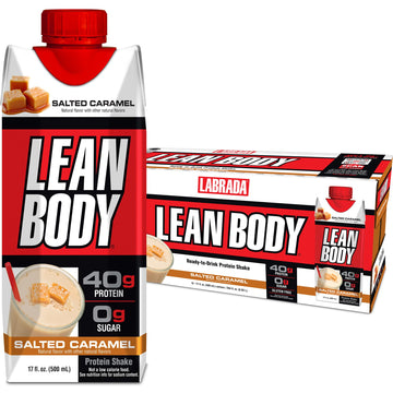 Lean Body Ready-to-Drink Salted Caramel Protein Shake, 40g Protein, Whey Blend LabradaUS supplements
