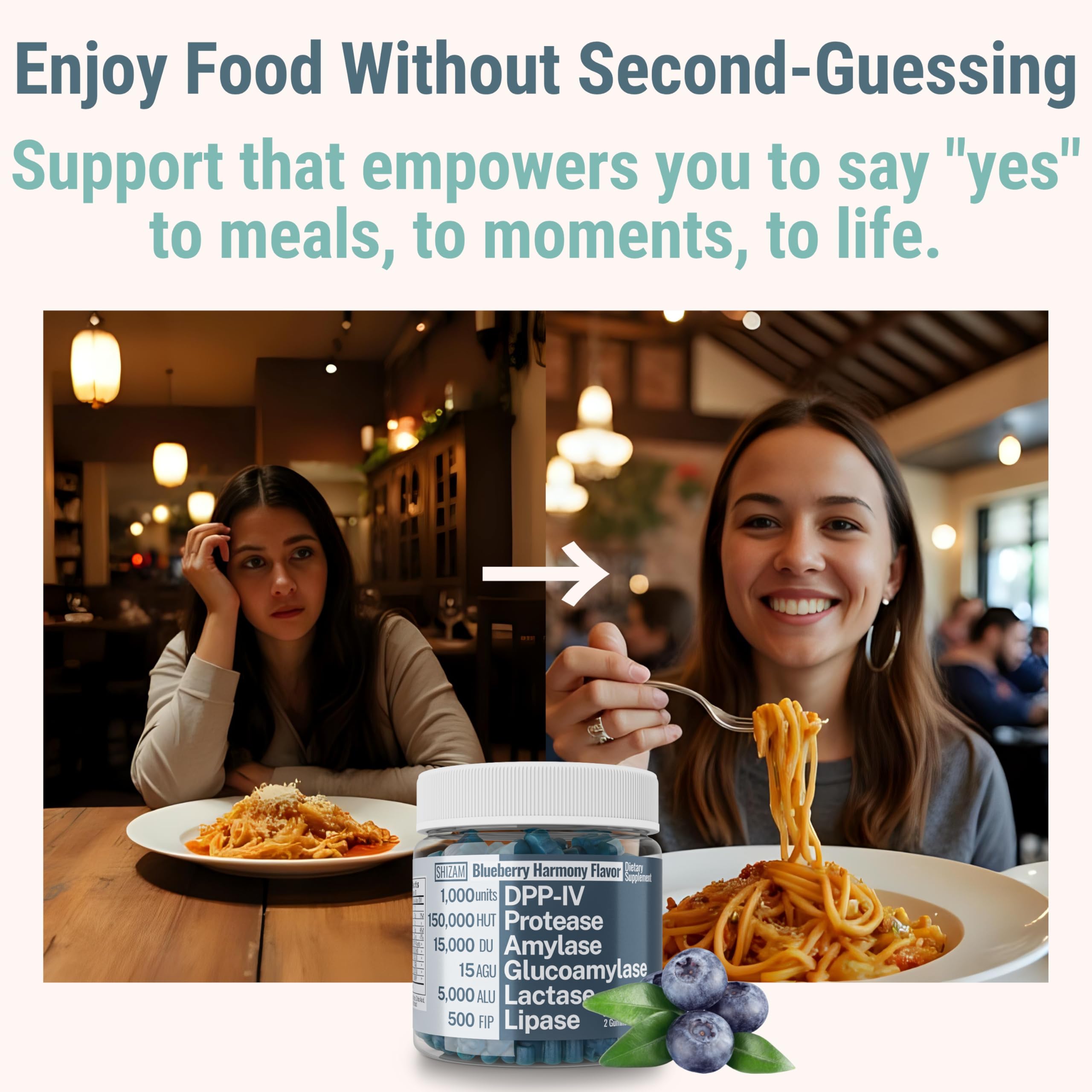 Gluten & Lactase Digestive Enzyme Gummies – Lactase Pancreatic Enzymes with DPP‑IV Lipase Gluco‑Amylase Lactase, Drops Chewables Capsules Pills Powder Supplement Alt, Pancreatic Support, for Kids SHIZAMAu supplements