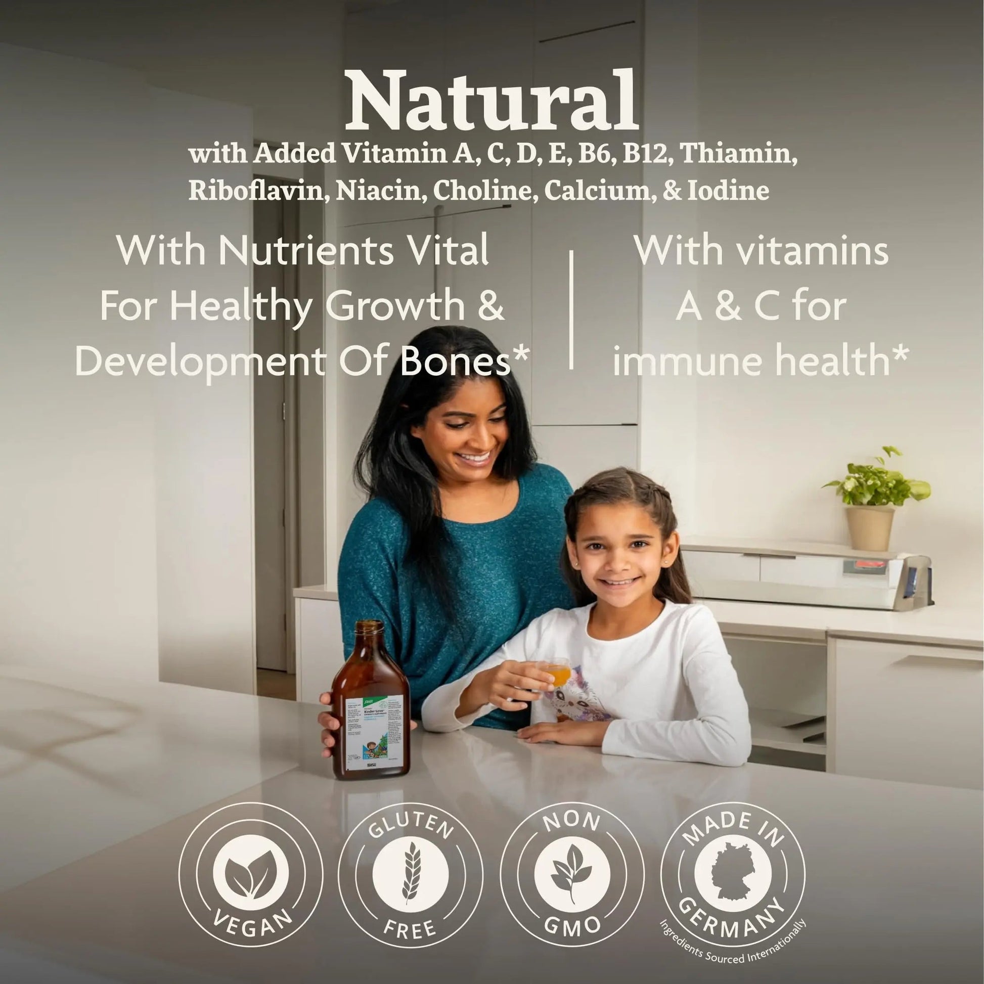 Floradix Kinder Love Children's Multivitamin - Herbal Supplement - Liquid Multivitamin for Kids - Vitamins A, C, D & E, Calcium & More FloradixAu supplements