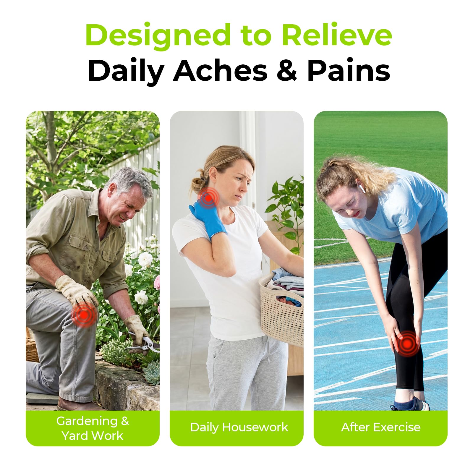 AUVON Menthol Pain Relief Gel for Chronic Joint & Back Pain, Arthritis Pain Reliever for Muscle Pain Relief, Fast-Acting Menthol Cooling Gel Soothes Knee, Hip, Shoulder, Neck Pain, 3 FL OZ Per Pack AUVONAu supplements