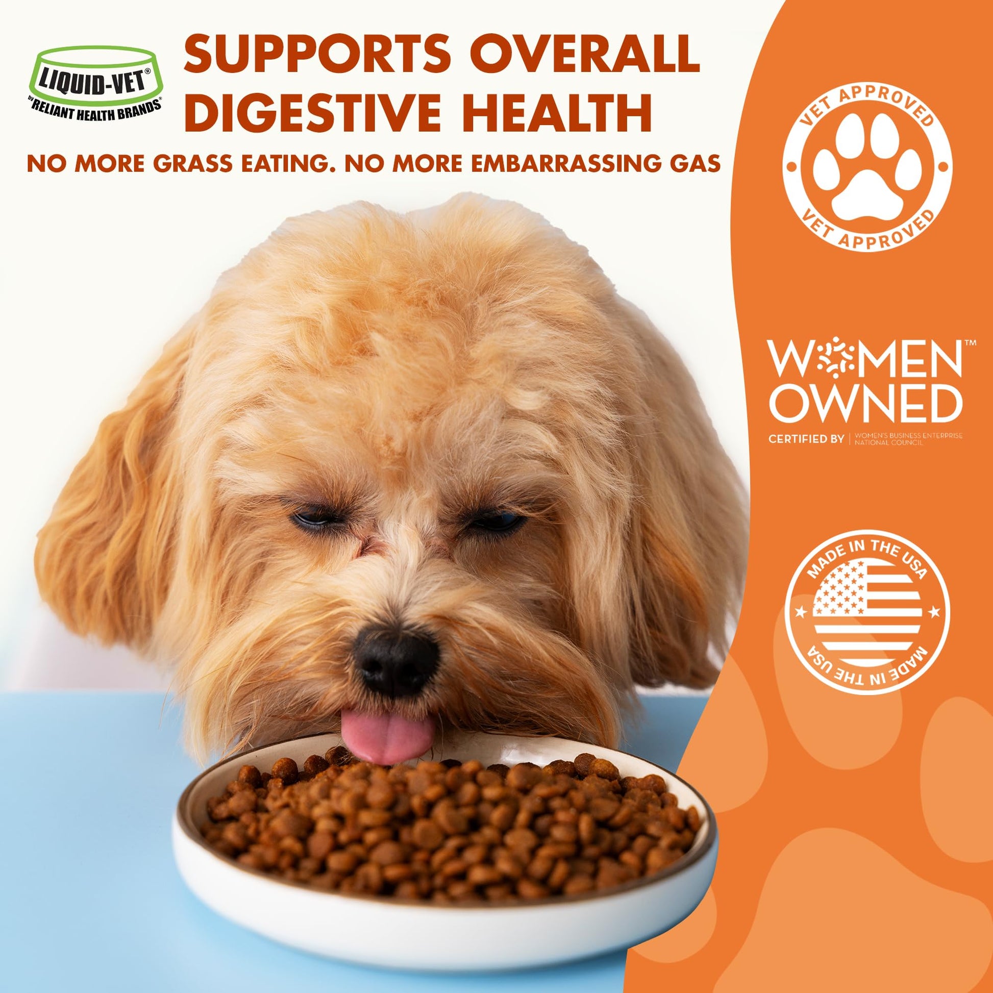 Pre & PostBiotic Support for Dogs – Digestive Upset, Stool Quality & Sensitive Stomach Support – Easy Liquid Formula for Picky Eaters LIQUID-VETAu supplements