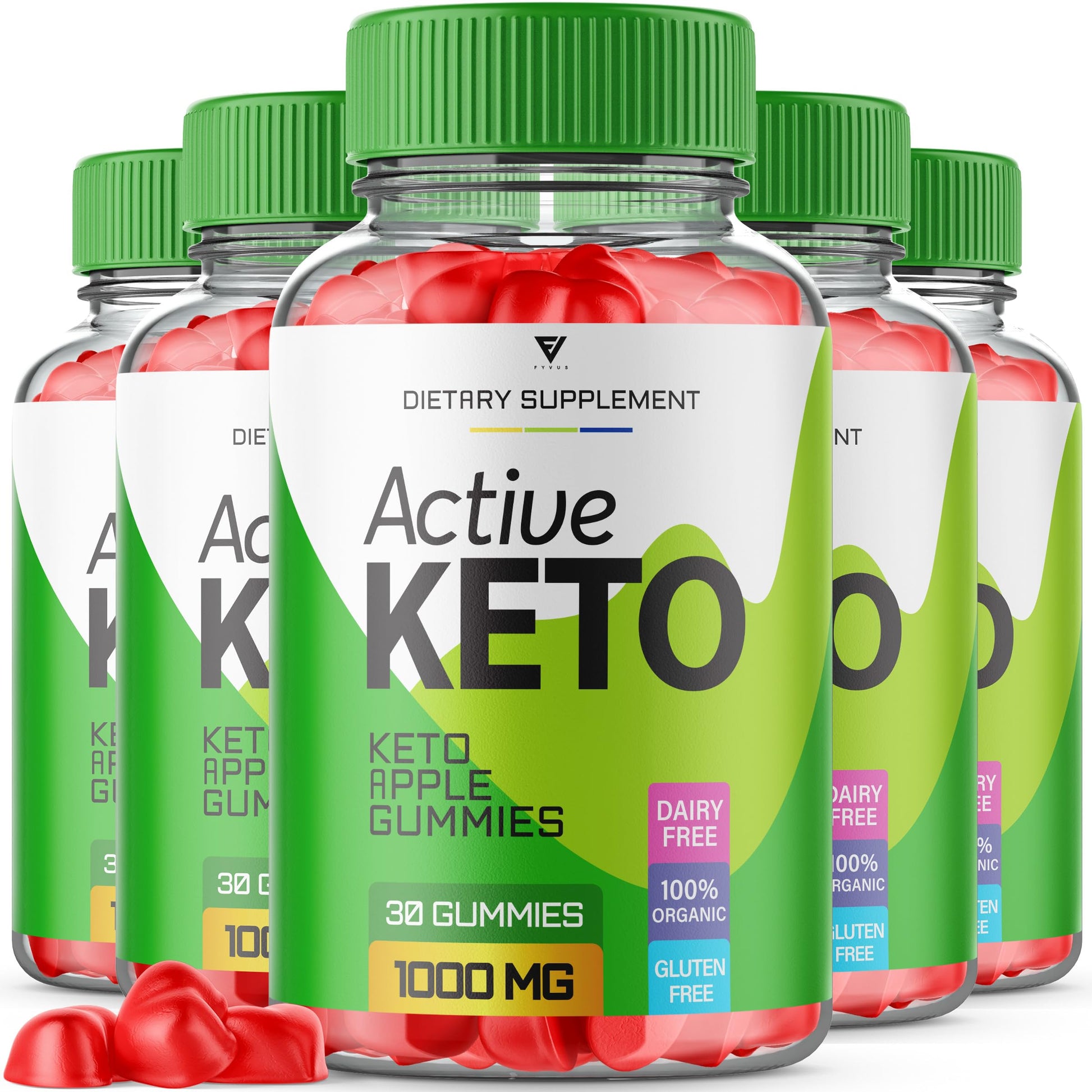 Fyvus (5 Pack) Active Keto Gummies, Active Keto ACV Gummies for Weight Loss FyvusAu supplements