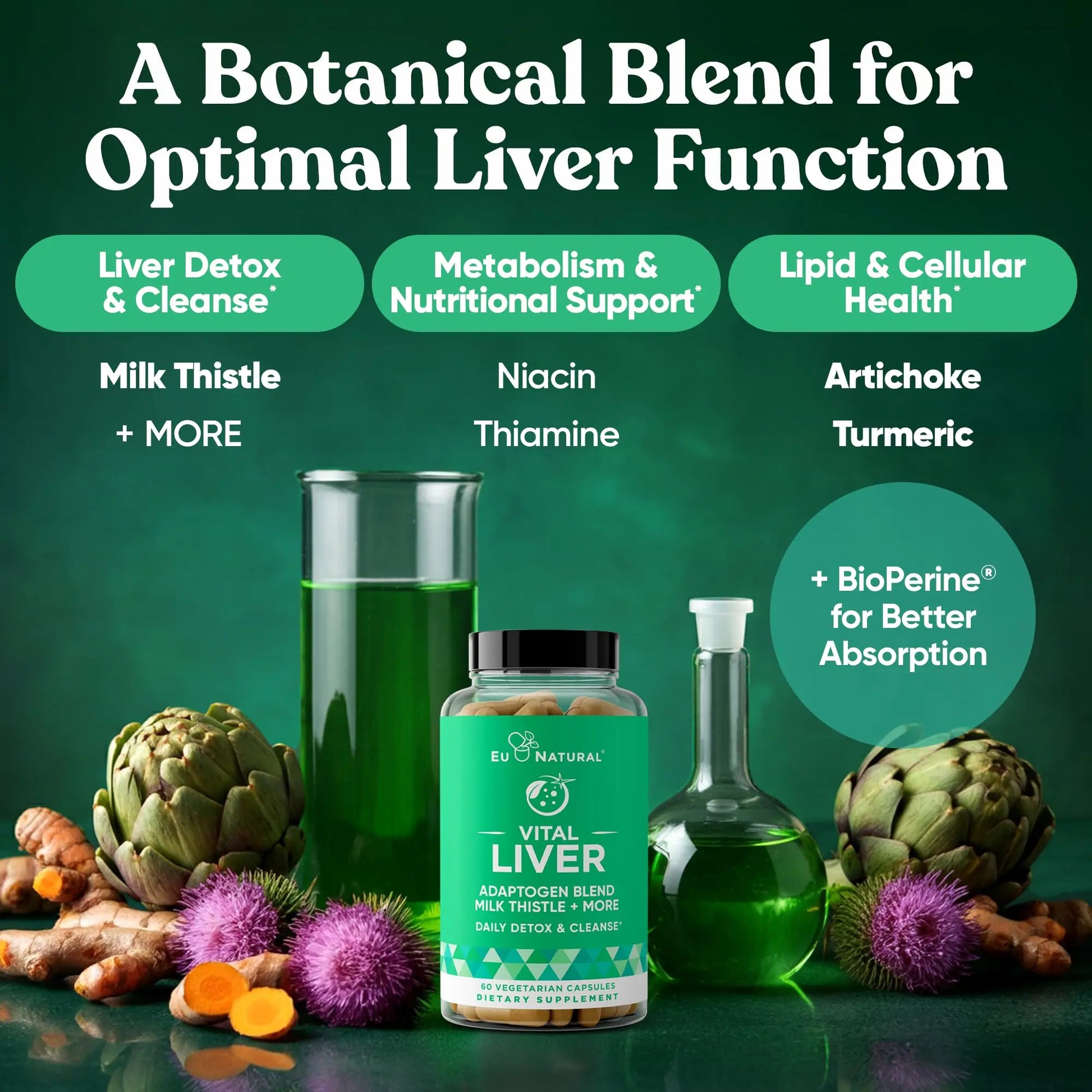 Conception for Him and Vital Liver Bundle - Male Fertility Booster & Prenatal Supplement + 9-in-1 Liver Support Eu Naturalnz supplements
