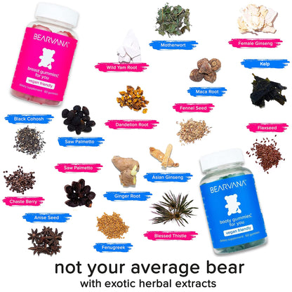 BEARVANA Gummies Combo Pack - Chest and Bum Gummies - Workout Aid - Women’s BEARVANAUS supplements