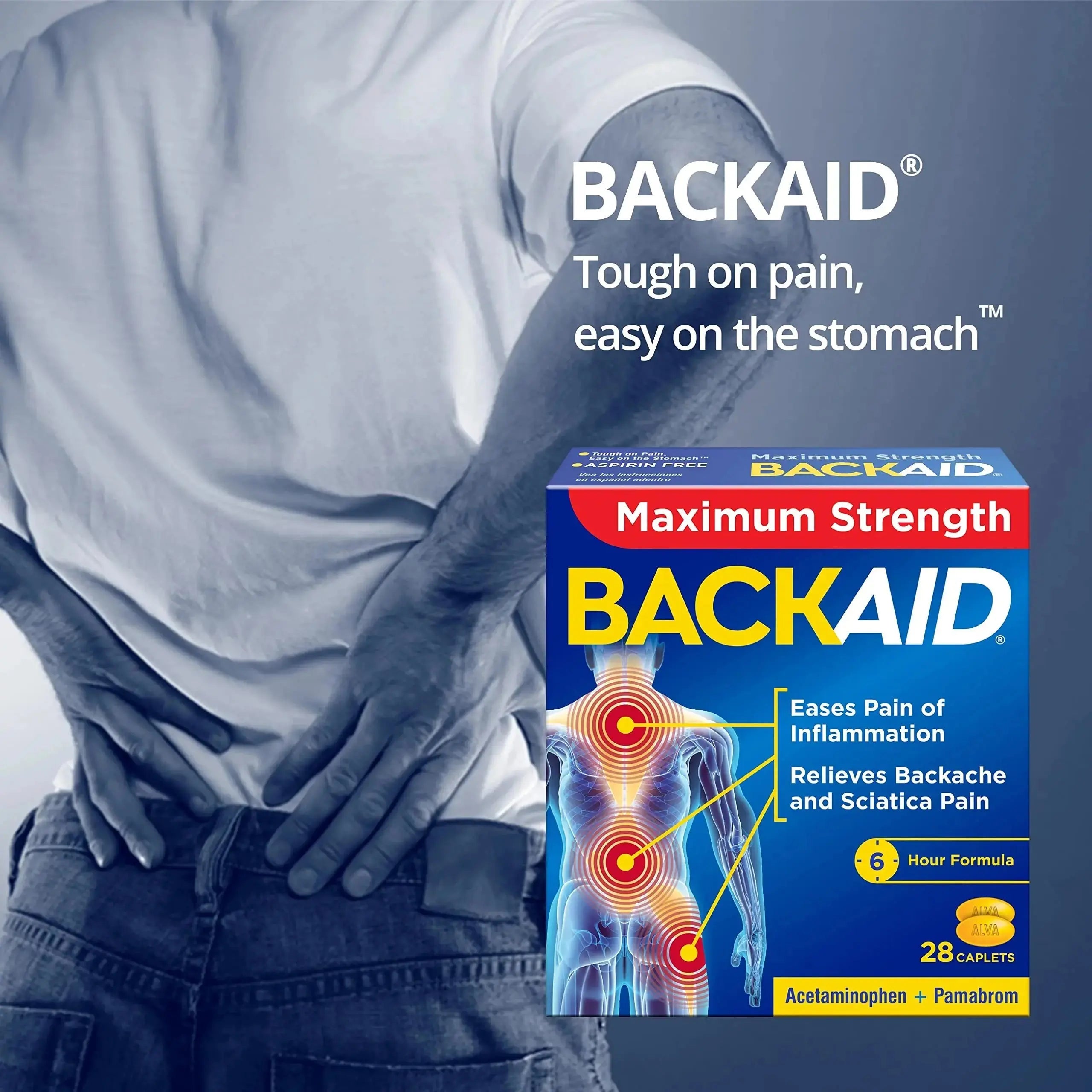 BACKAID Pills 28 Tablets (Pack of 6) BackaidAu supplements