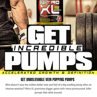 Nitro XL | Nitric Oxide Bodybuilding Supplement – with L-Arginine | Build Muscle Mass Nitro XLUS supplements