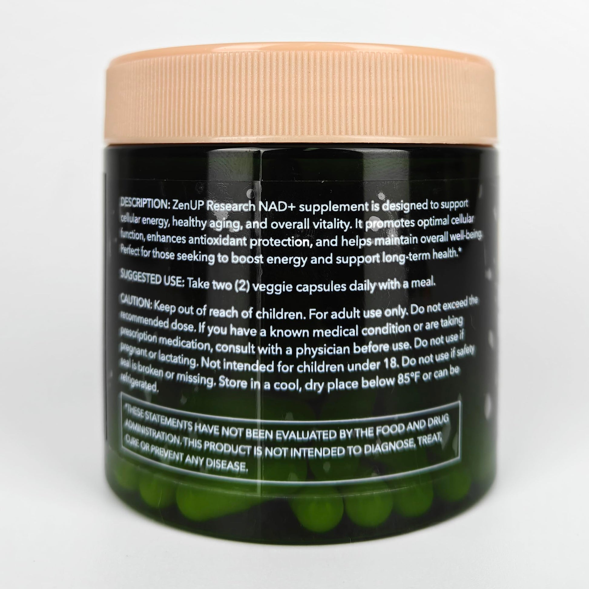 ZenUP NAD+ Supplement | 1100mg Liposomal Nicotinamide Riboside with Resveratrol & Quercetin | Anti-Aging, Cellular Energy, Mental Focus | 120 Caps ZenUPAu supplements