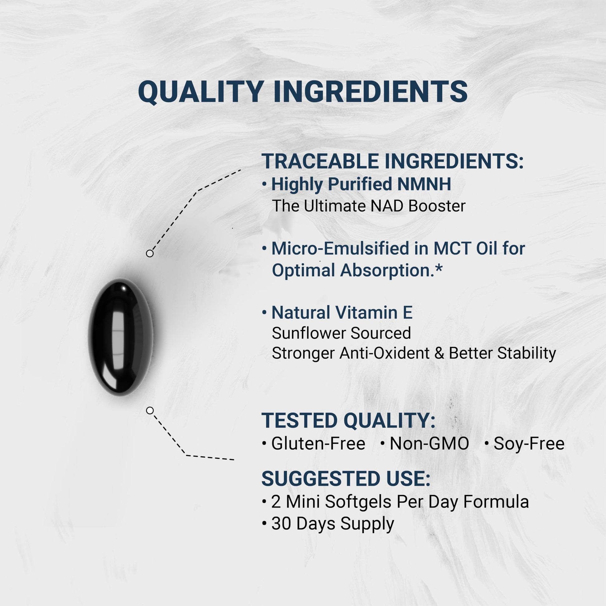 Naturalis Liposomal NMNH 300mg (NMN Alternative) | Boost NAD+ Levels & Support Healthy Aging* | Bioenhanced with Vitamin E for Advanced Absorption, Stability & Antioxidant Protection* | 60 Softgels NaturalisAu supplements