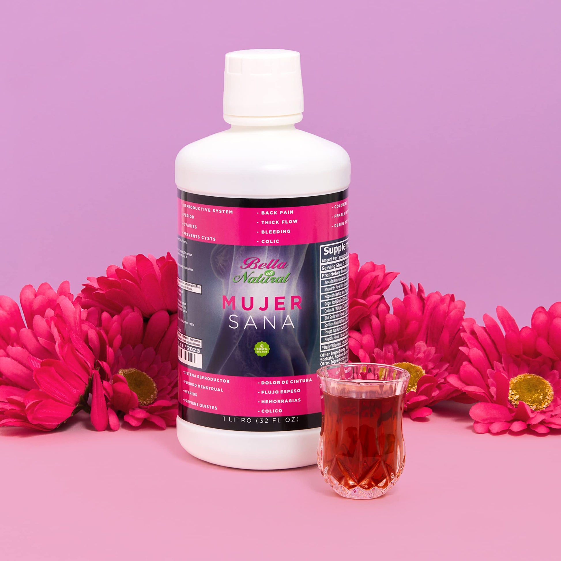 Bella All Natural Mujer Sana Healthy Woman, Hormonal imbalance, PCOS, Period Cramps Bella All NaturalUS supplements