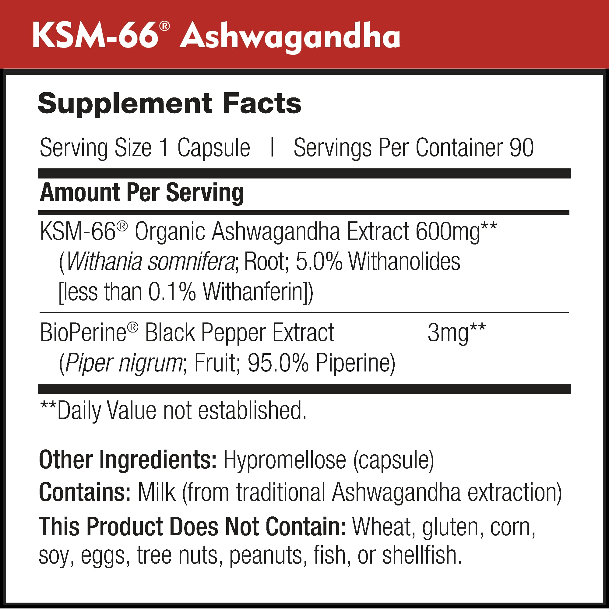 DailyNutra KSM-66 Ashwagandha 600mg Organic Root Extract - High Potency Supplement with 5% Withanolides | Relieves Tiredness, Supports Relaxation, Focus, Energy, & Muscle Growth (90 Capsules) DailyNutraAu supplements