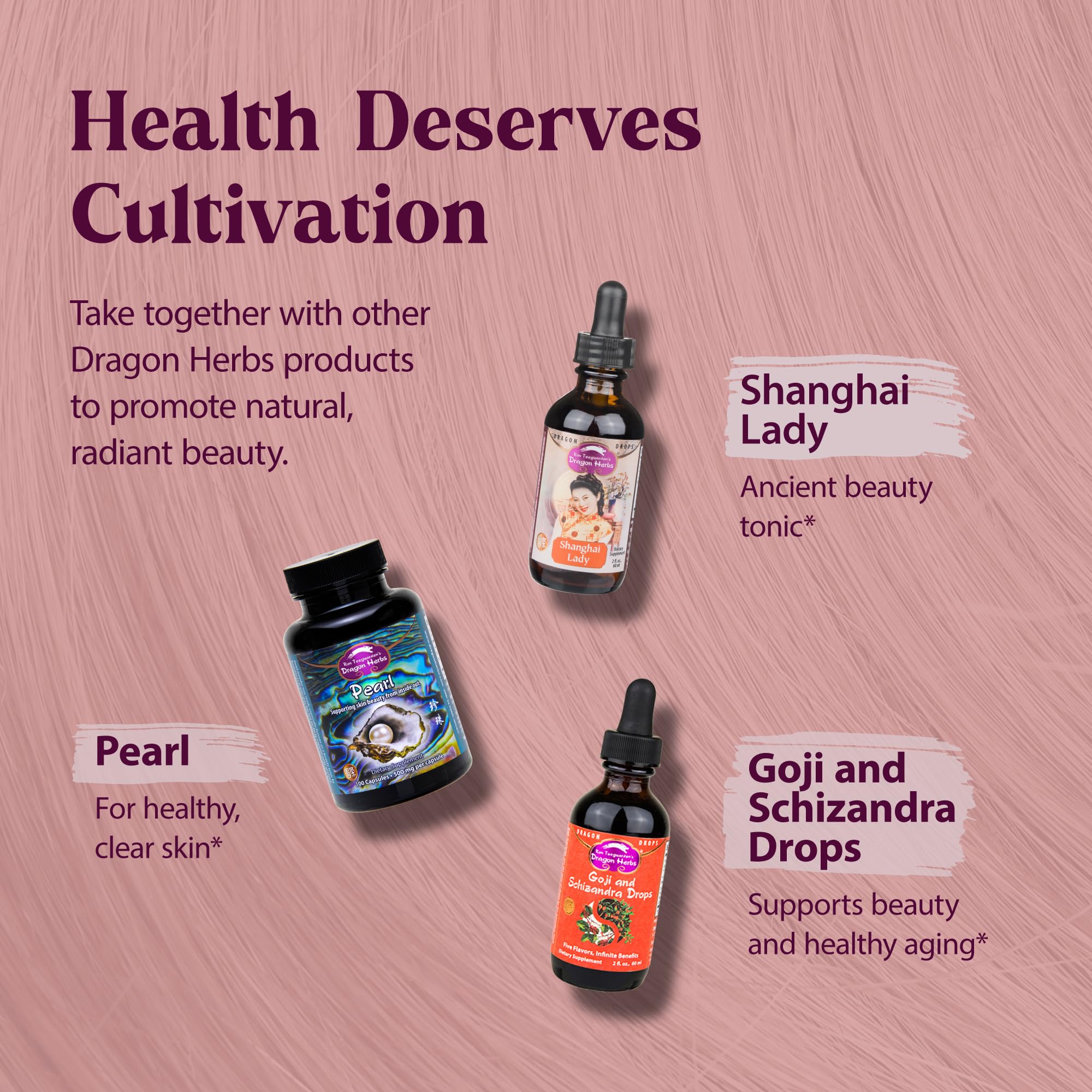 Dragon Herbs Hair and Nails | All Natural Supplement to Support Hair, Nails, Healthy Aging, and Circulation | All Natural Ingredients, Non-GMO (100 Capsules, 500 mg Per Capsule) Dragon HerbsAu supplements
