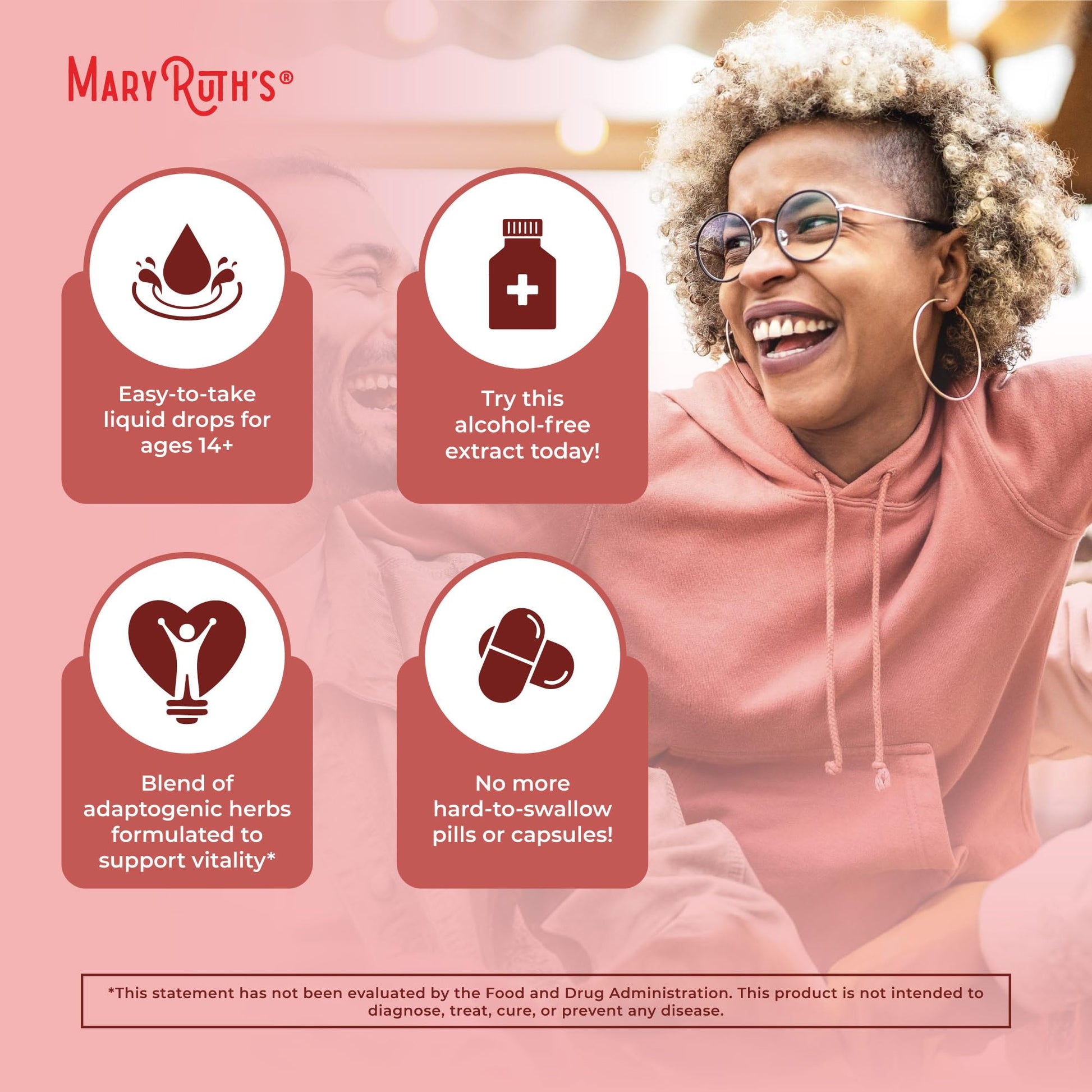 MaryRuth Organics Herbal Supplement for Brain Function | Boost Energy | Memory | Vitality USDA | Ginseng with Ashwagandha | Eleuthero and Maca Root Extract | 1 Fl Oz MARYRUTH'SUS supplements