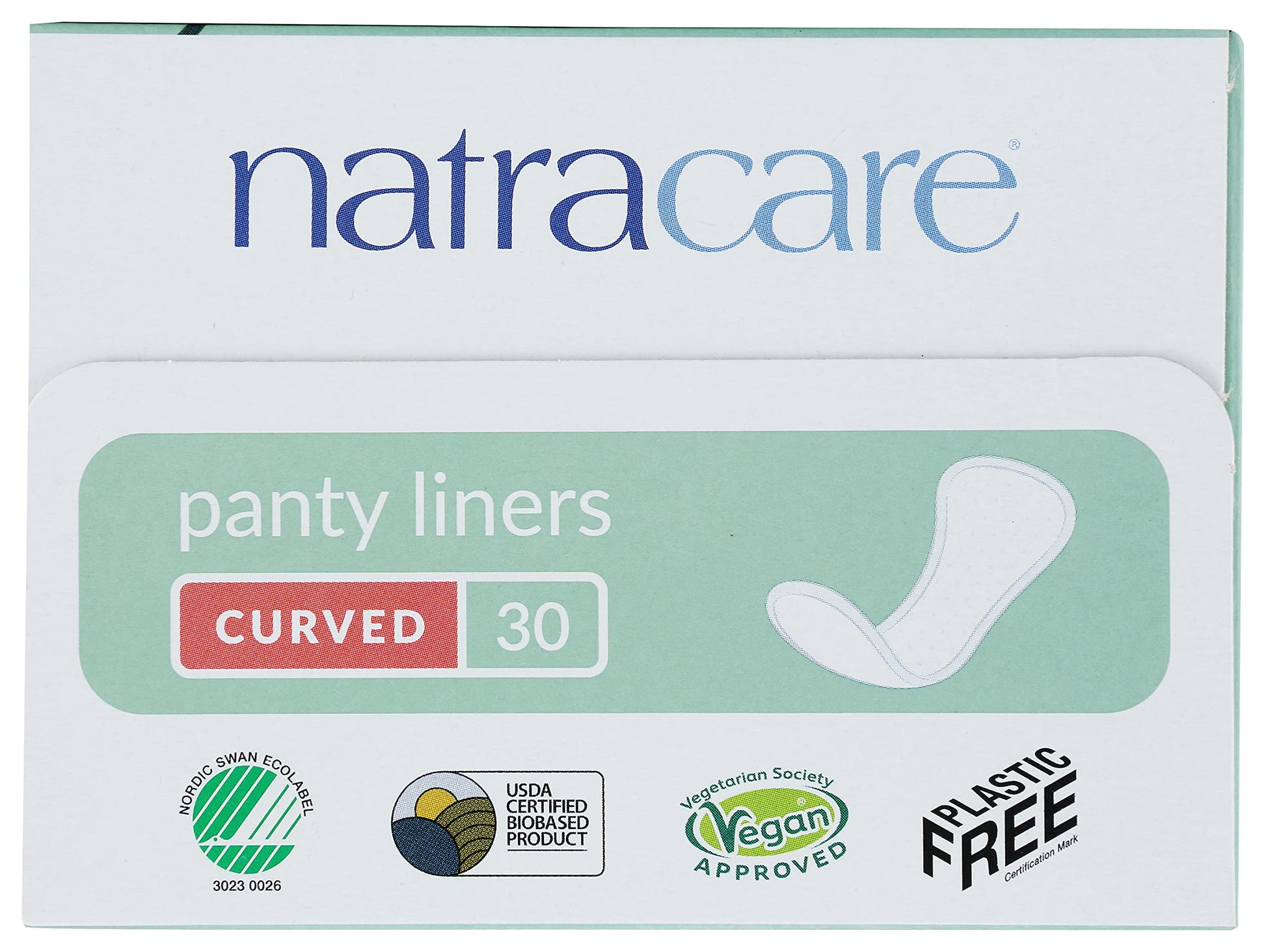 Natracare Natural Organic Curved Panty Liners, with Certified Organic Cotton, Ecologically Certified NATRACAREAu supplements