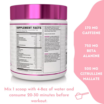NLA for Her Pre/Intra Workout Stack (Includes Her Thermogenic Amino Georgia Peach NLA for HerUS supplements