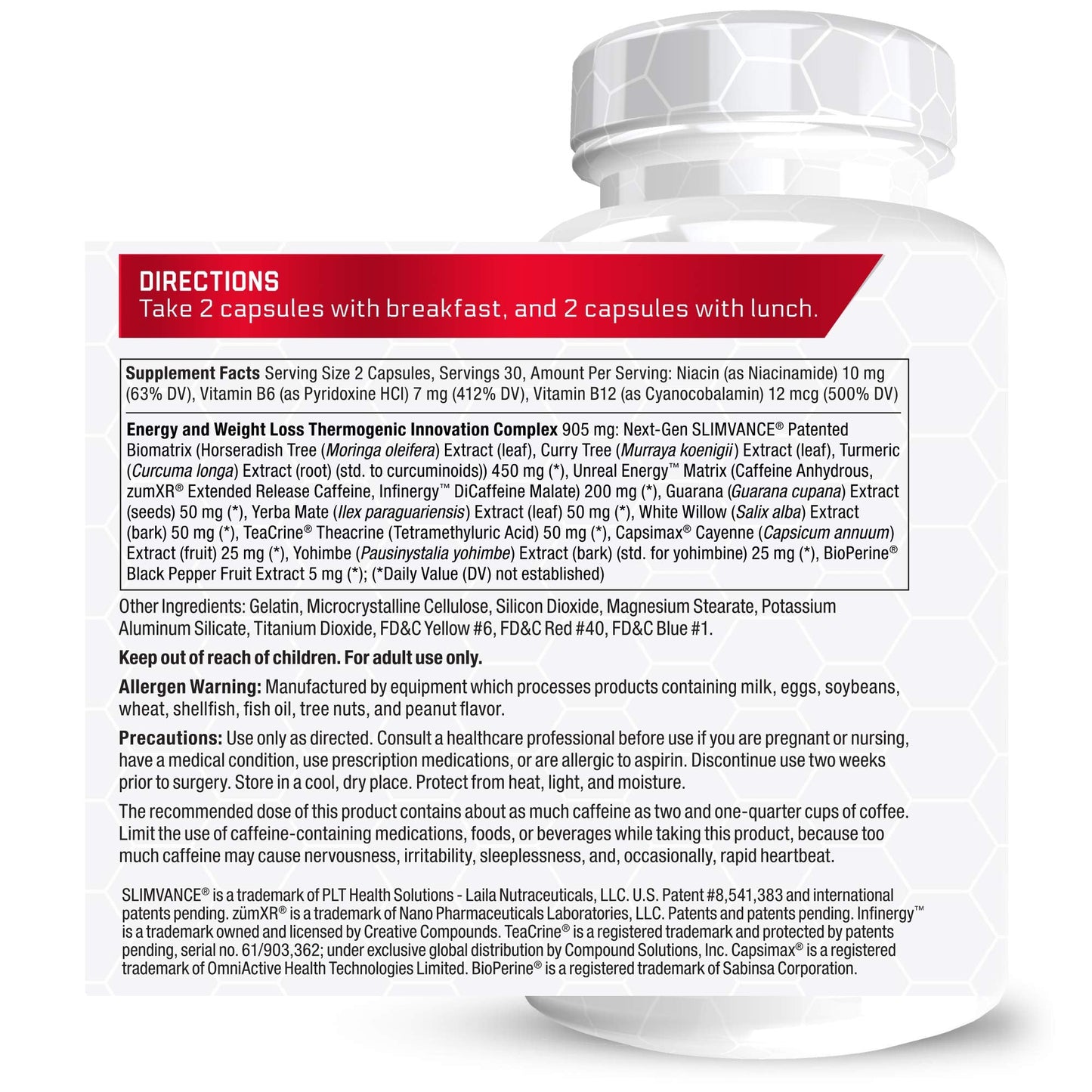 FORCE FACTOR LeanFire with Next-Gen SLIMVANCE Advanced Thermogenic Fat Burner Force FactorUS supplements