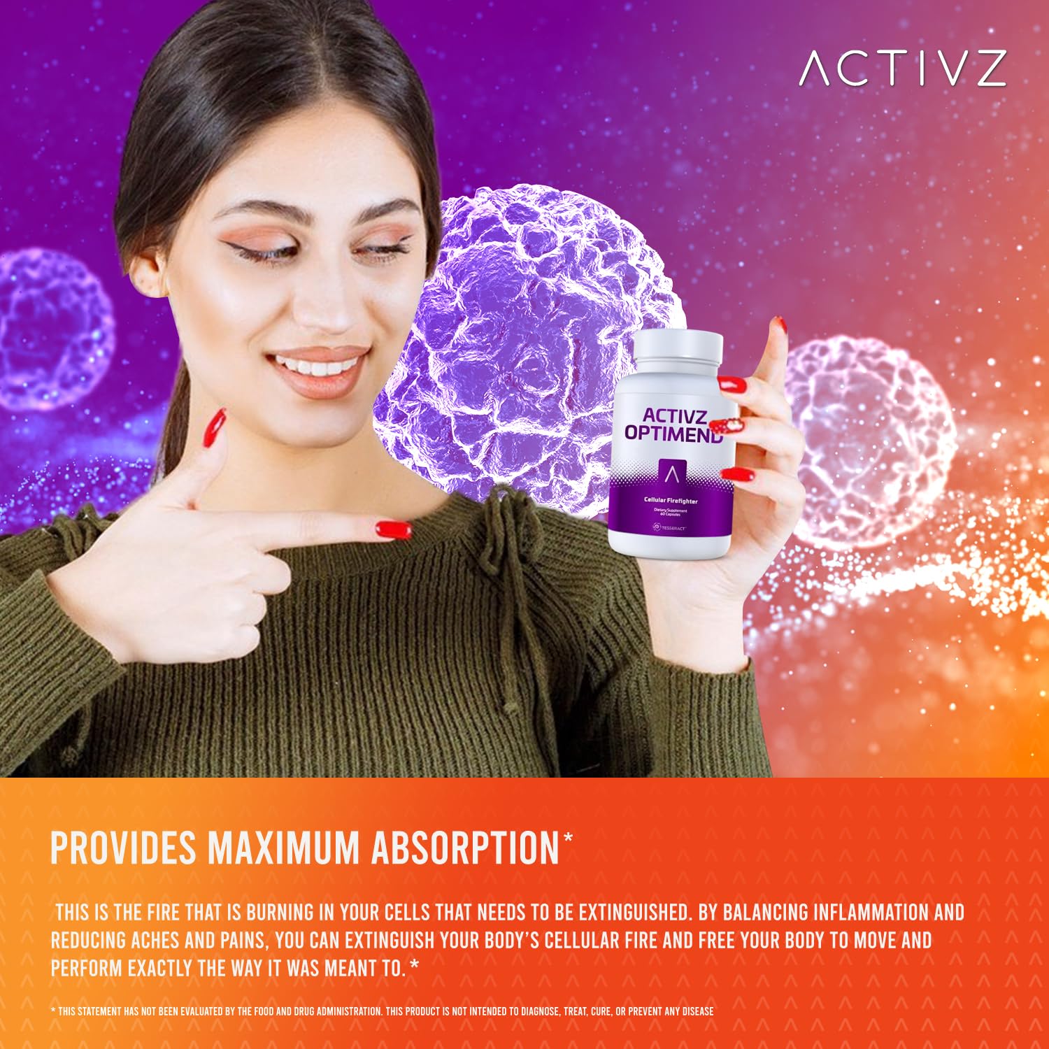 ACTIVZ Optimend - Advanced Joint Mobility and Comfort Support with Enhanced Bioavailability Using CyLoc Dextrin and DexKey Technology - 60 Capsules ACTIVZAu supplements