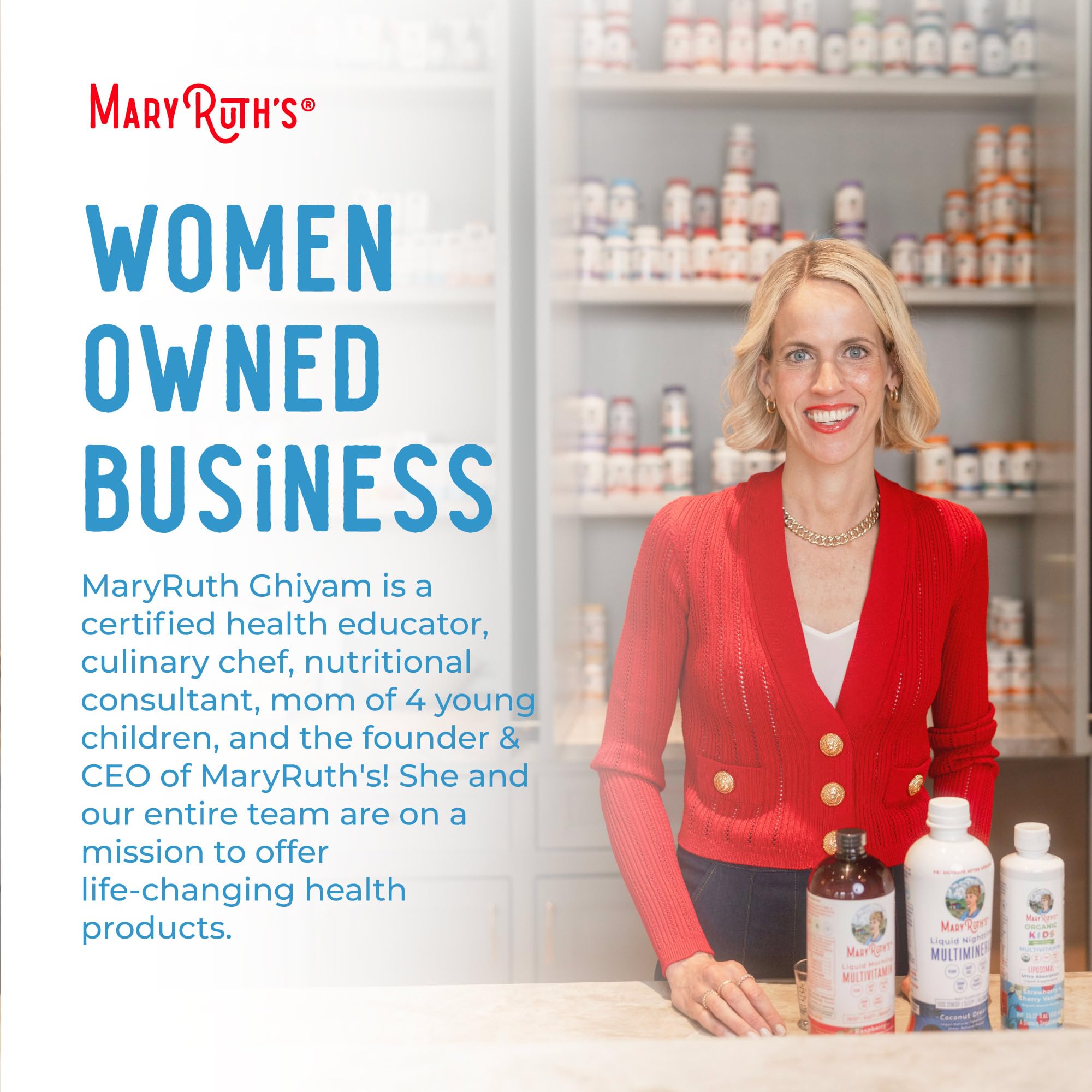 MaryRuth Organics Liquid Nighttime Multimineral | No Melatonin | Bedtime Routine | Magnesium Citrate | Calcium | Zinc | Vitamin D3| Available in 4 Flavors - Vegan | Sugar Free | Gluten Free | 32 Oz MARYRUTH'SUS supplements