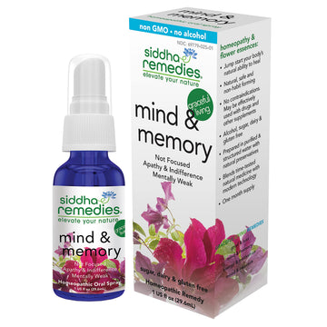 Siddha Remedies Mind & Memory Spray for Apathy, Indifference & Low Focus SiddhaAu supplements