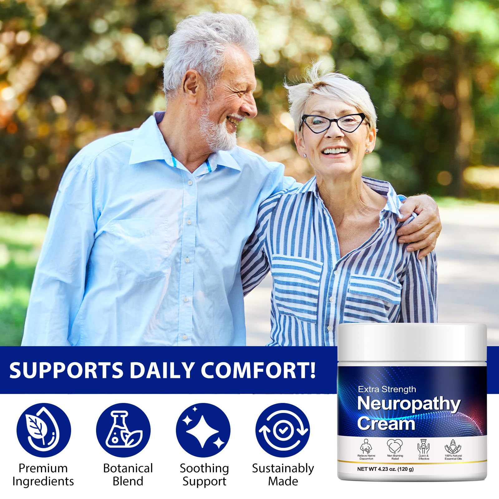Neuropathy Cream for Feet, Legs & Hands – Lightweight, Plant-Based Formula with Cooling Comfort, 120g CFXYHNOXAu supplements