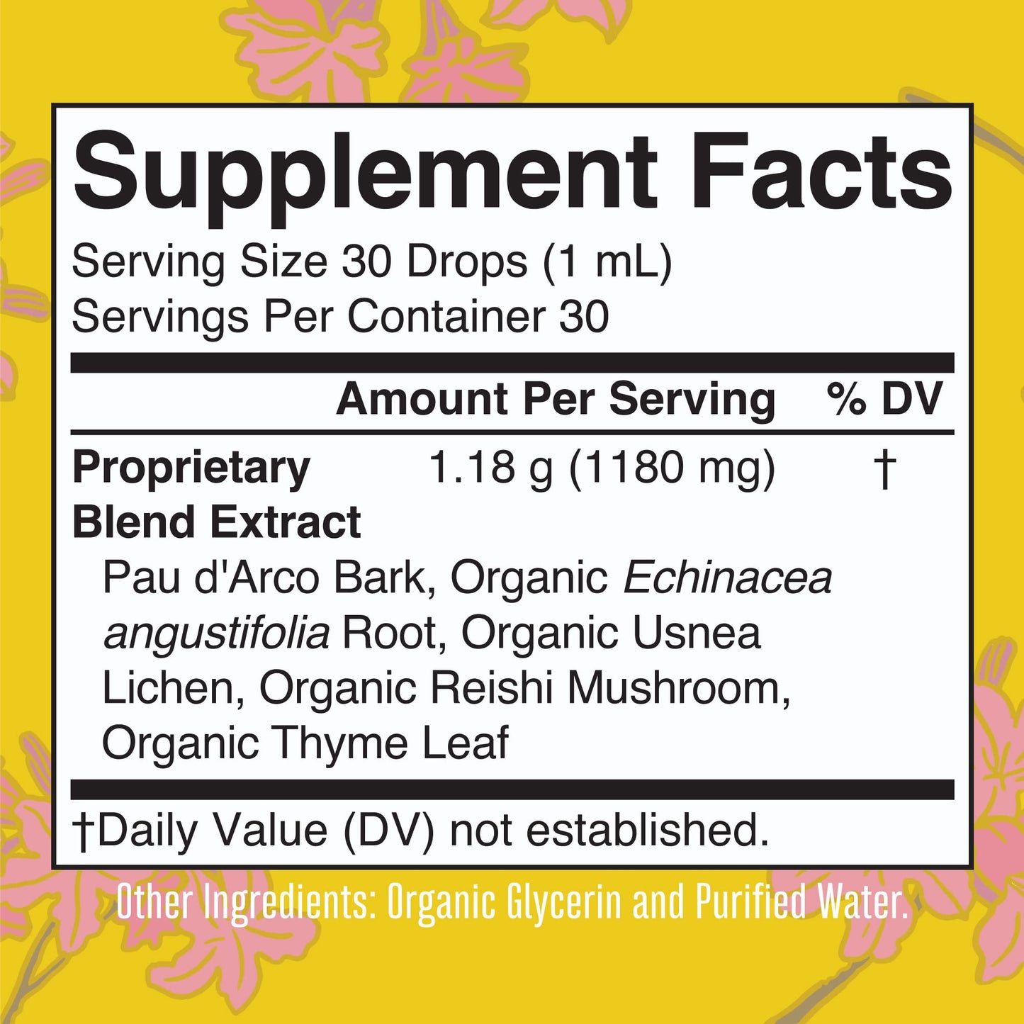MaryRuth Organics PAU D'Arco Herbal Blend | Reishi Mushroom | Echinacea angustifolia Root | Usnea Lichen | Thyme Leaf | Vegan | Non-GMO Project Verified | Gluten Free | 30 Servings | 1 Fl Oz MARYRUTH'SUS supplements