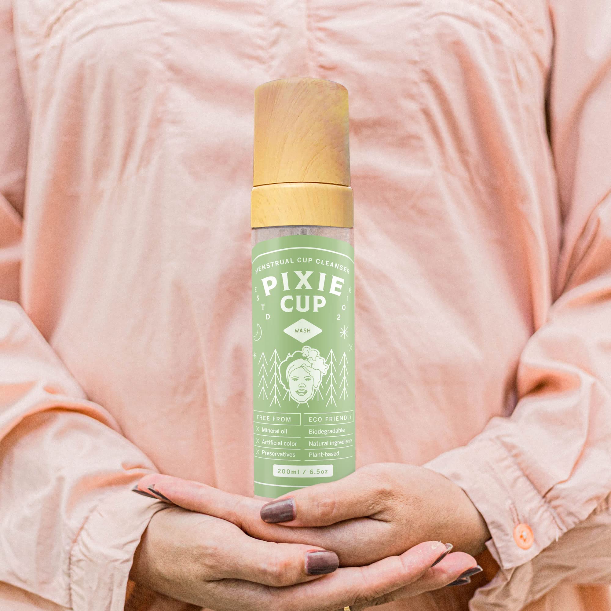 Pixie Menstrual Cup Cleaner Wash + Foaming Dispenser + More Wash in Bottle Than Any Other Brand Pixie CupAu supplements