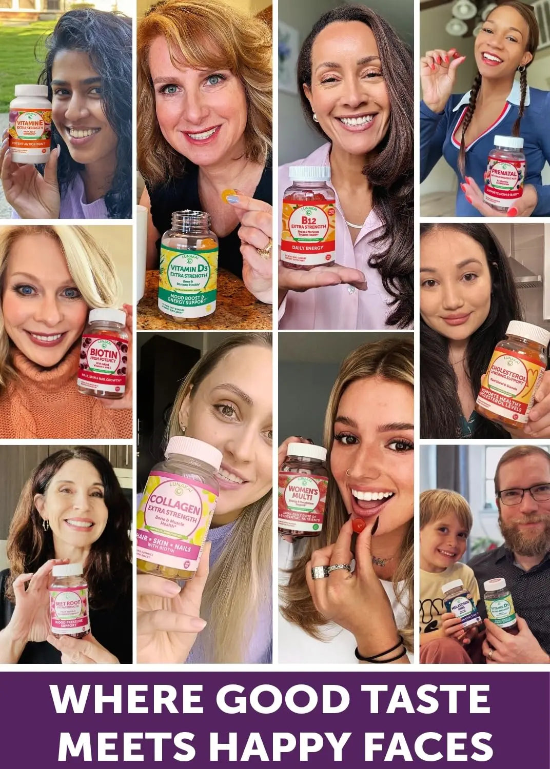 Lunakai USA Made 50 Plus Women's Multivitamin Gummies - Delicious Formula Enhanced with Essential Vitamins LunakaiAu supplements