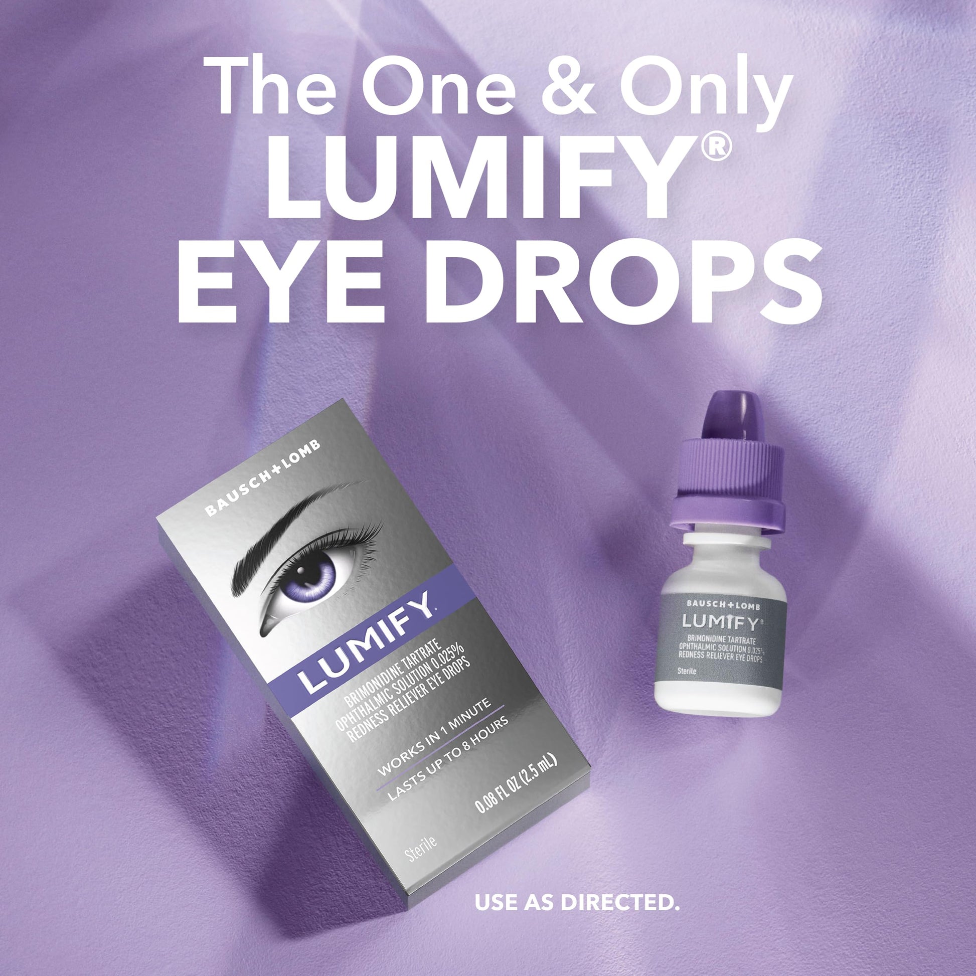LUMIFY Eye Drops for Red Eyes, Redness Reliever for Brighter Looking Eyes, Works in 1 Minute & Lasts Up to 8 Hours, Eye Drops, 0.17 Fl Oz (5 mL) LUMIFYAu supplements