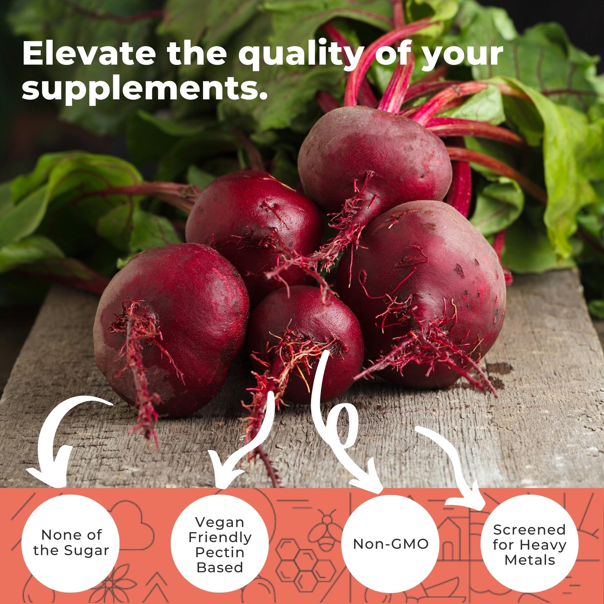 Eleva Nutrition Sugar-Free Beet Root Gummies- Vitamin C & B9- Memory & Focus Chews- Nitric Oxide -Energy Beet Supplement- 90 Organic Beetroot Chews for Men & Women Eleva NutritionAu supplements