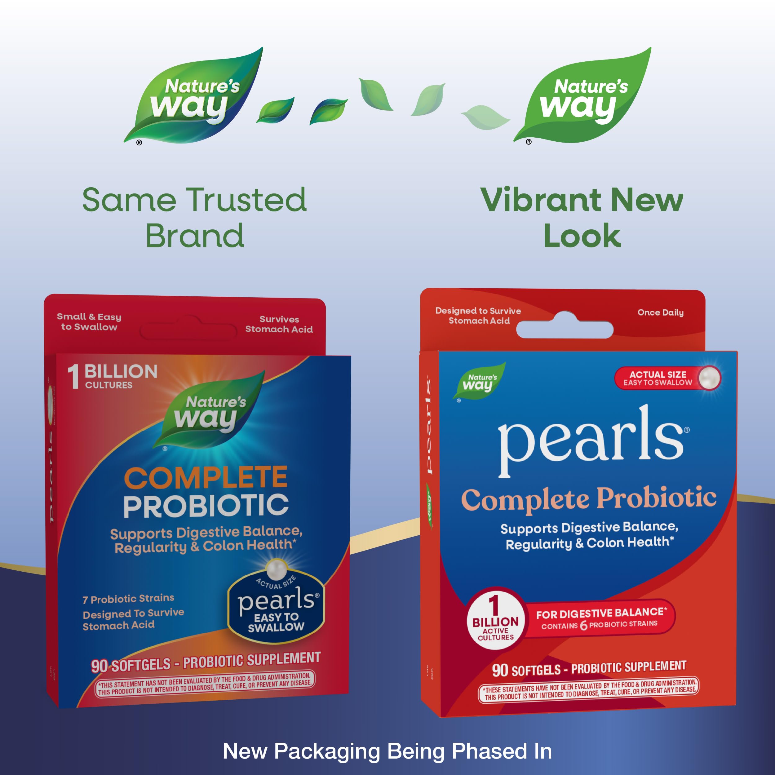 Nature's Way Probiotic Pearls Complete, 1 Billion Live Cultures, 90 Softgels Nature's WayAu supplements