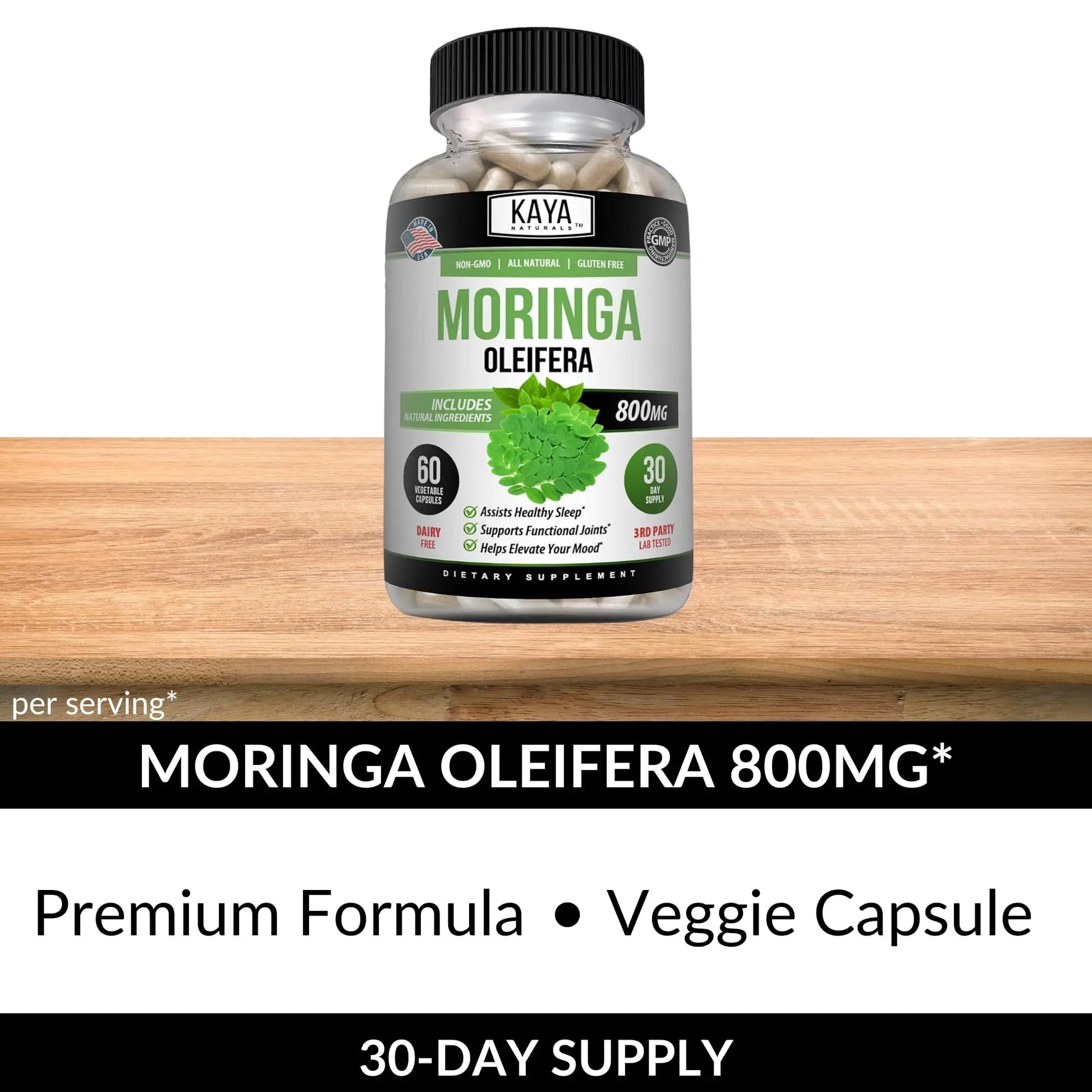 Kaya Naturals Moringa Leaf Extract - Complete Greens Superfood Supplement - Pure Miracle Tree Moringa - Boost Energy Naturally Kaya NaturalsAu supplements