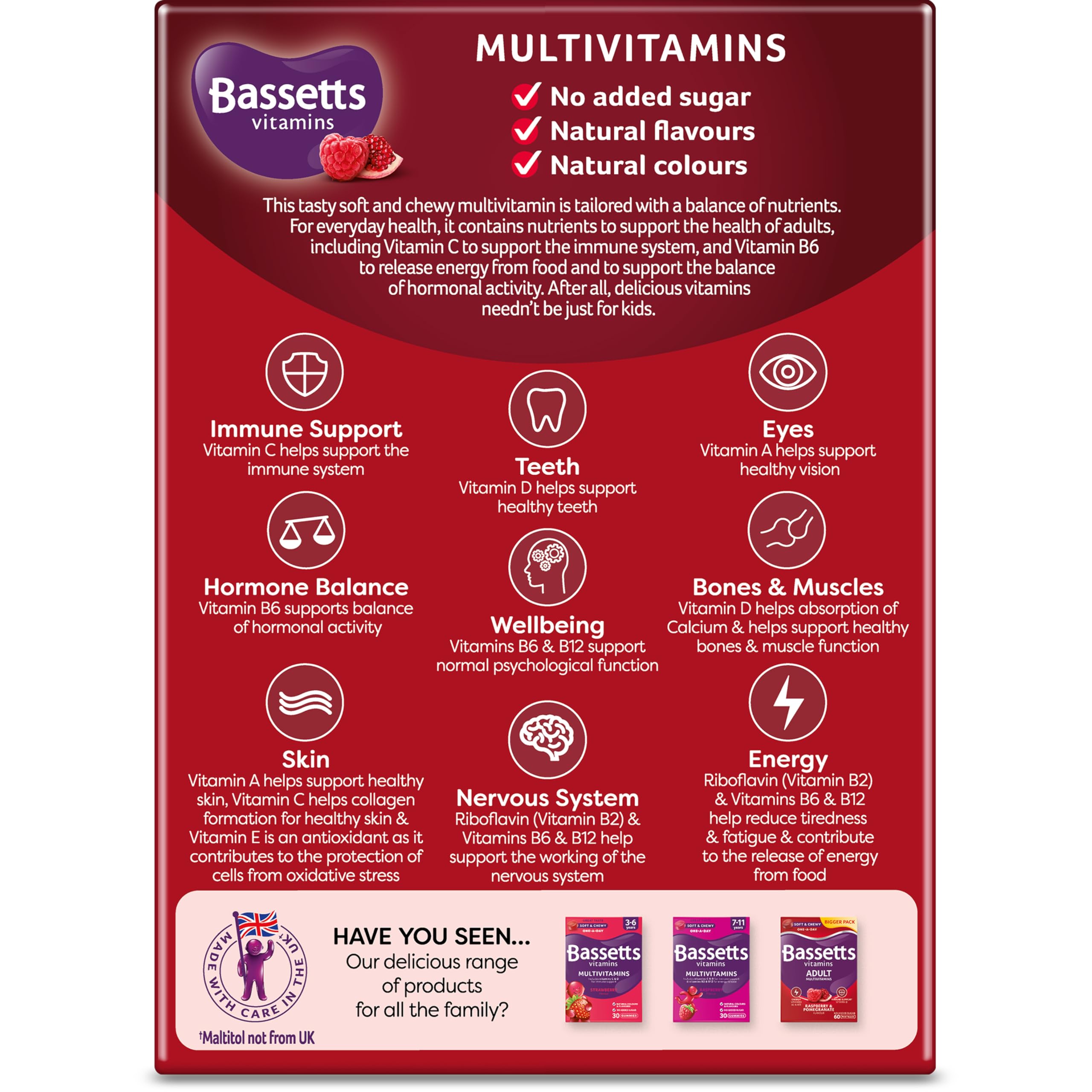 Bassetts Vitamins Adults Multivitamins 30's, 97.2 g Bassetts VitaminsUS supplements