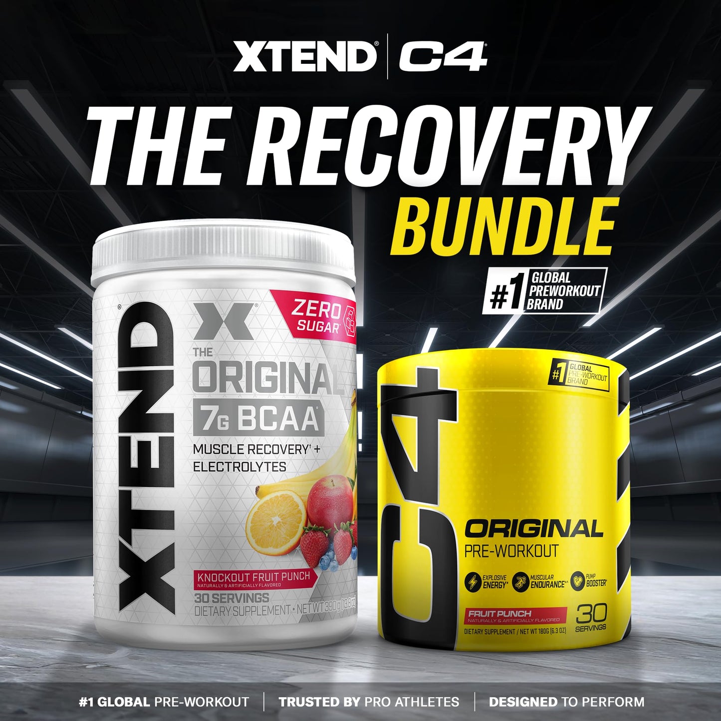 Cellucor Pre Workout & BCAA Bundle, C4 Original Pre Workout Powder, Fruit Punch ScivationUS supplements