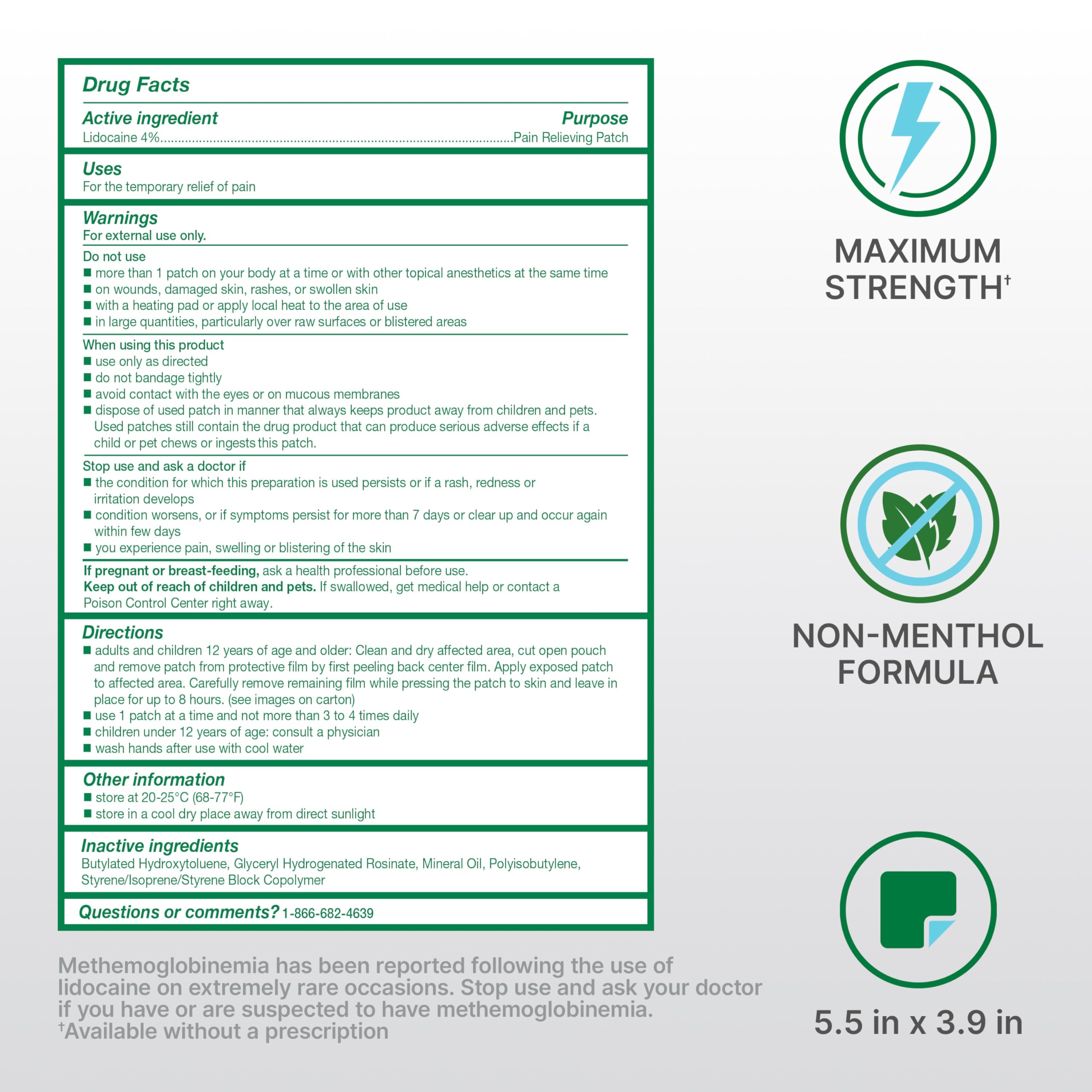 Biofreeze Ultraflex Maximum Strength 4% Lidocaine Patches, Non-Menthol, Flexible Pain Relief Patch for Lower Back, Lidocaine Patch for Neck, Knee, Shoulder, 4 Large Pain Patches BiofreezeAu supplements