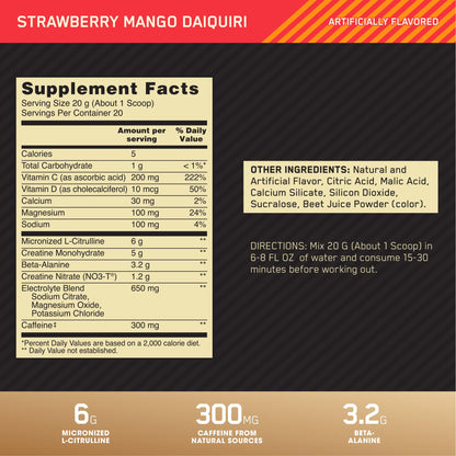 Optimum Nutrition Gold Standard Pre Workout Advanced, with Creatine, Beta-Alanine Optimum NutritionUS supplements