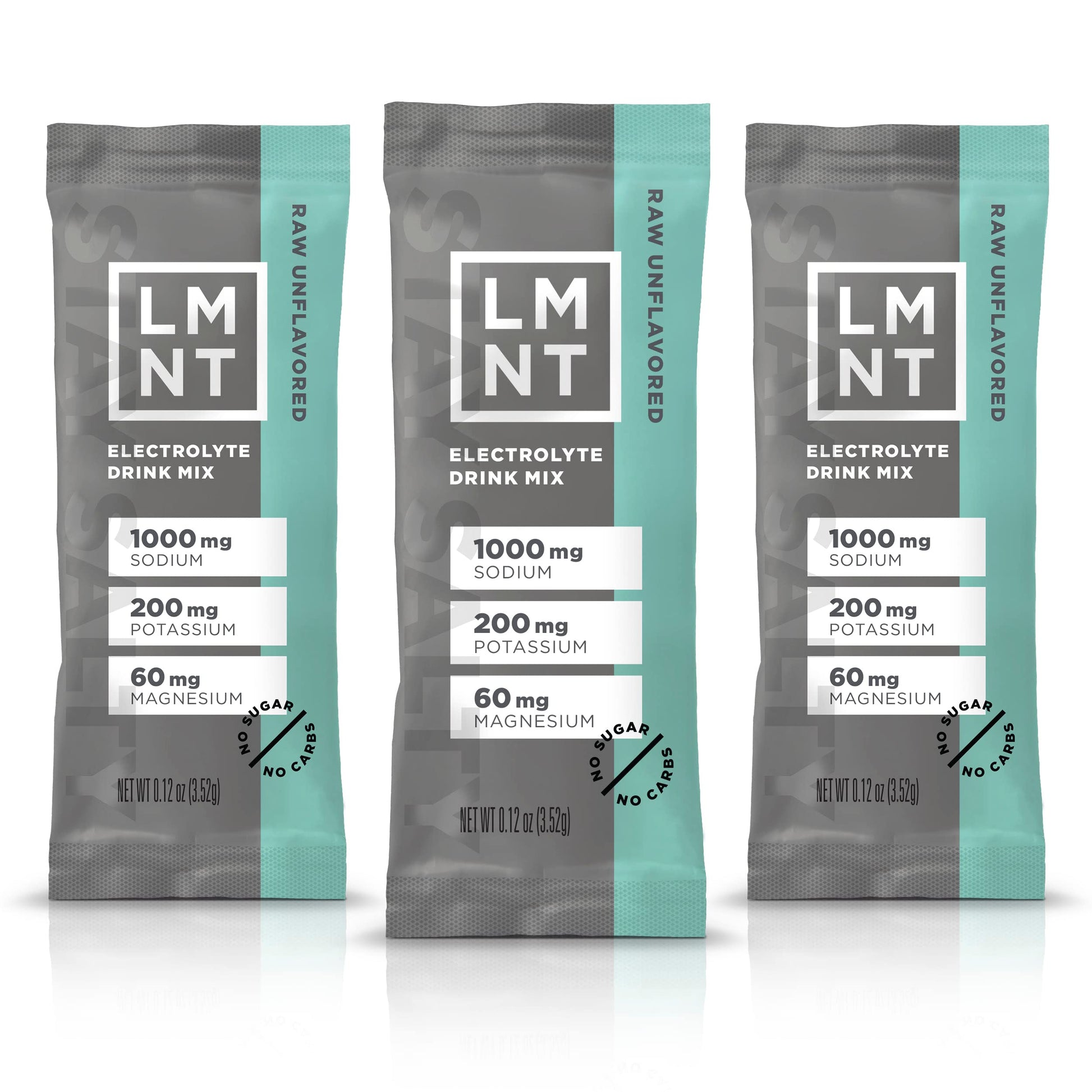 LMNT Zero-Sugar Electrolytes - Raw Unflavored Salt - Hydration Powder Packets Drink LMNTUS supplements