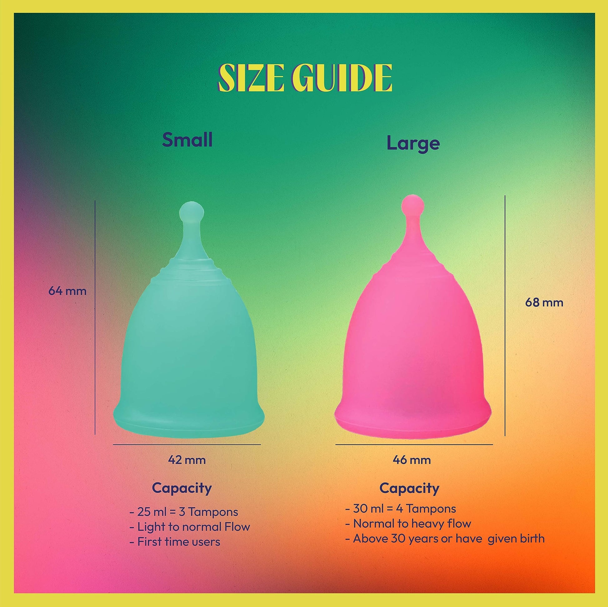 JAZZ Cup Soft Menstrual Cups – with Travel-Cotton Pouch – Reusable, 12-Hour Protection, 100% Medical JAZZ cupAu supplements