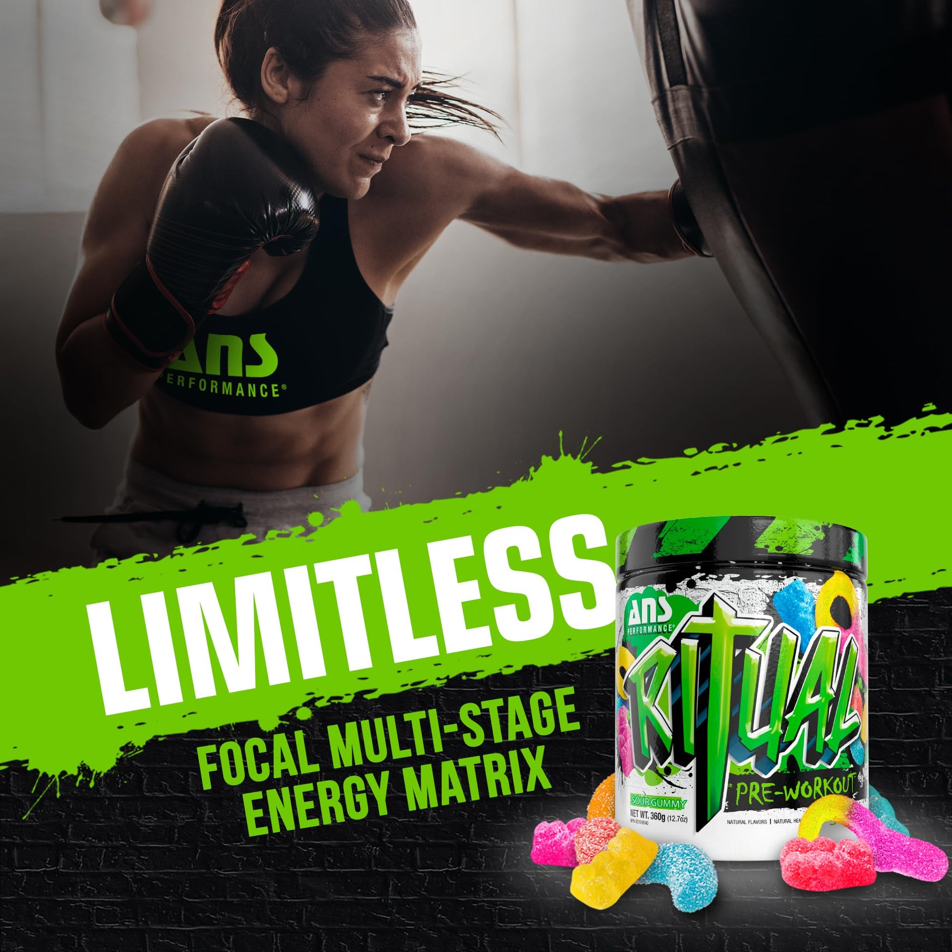 ANS Performance Ritual Pre Workout (30 Servings, 12.7 oz) - Complete Preworkout Formula ANS PerformanceAu supplements