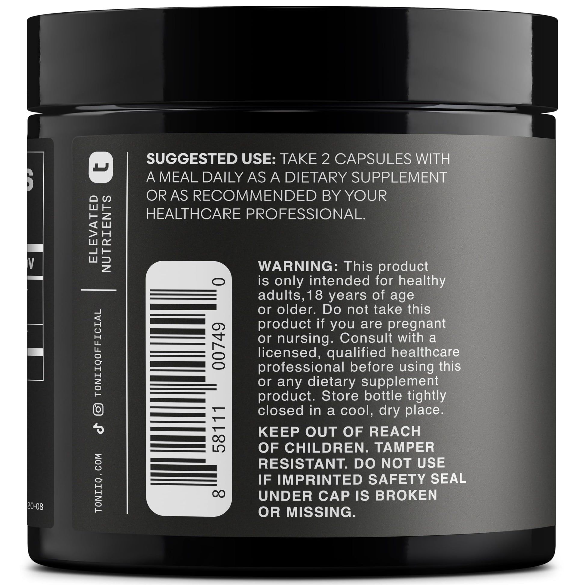 Toniiq Tribulus Terrestris for Men - Ultra High Potency 25:1 Extract with 95% Saponins - 1300mg Pure & Concentrated Formula - Third-Party Lab Tested for Purity & Quality - 120 Capsules ToniiqAu supplements