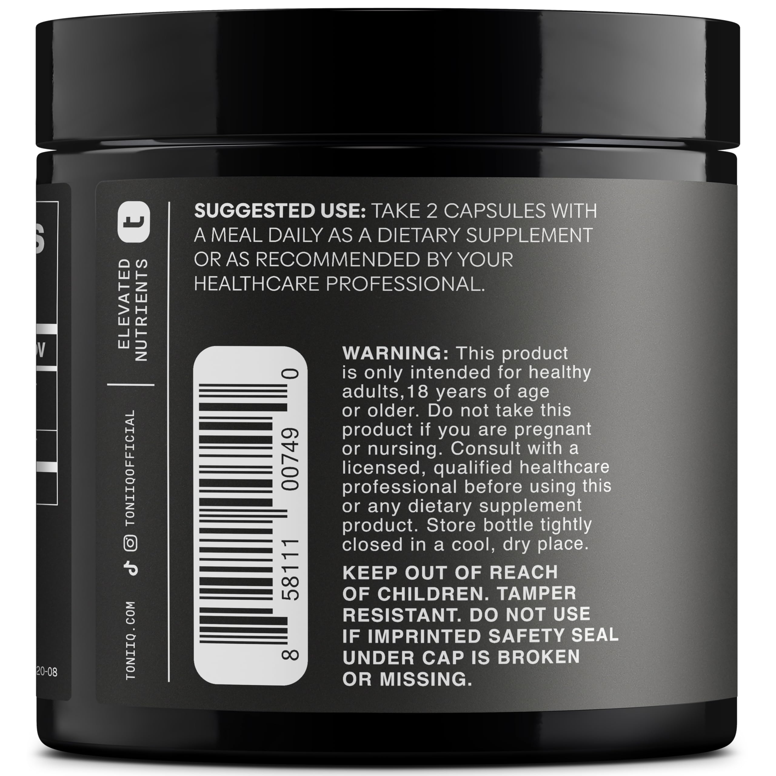 Toniiq Tribulus Terrestris for Men - Ultra High Potency 25:1 Extract with 95% Saponins - 1300mg Pure & Concentrated Formula - Third-Party Lab Tested for Purity & Quality - 120 Capsules ToniiqAu supplements