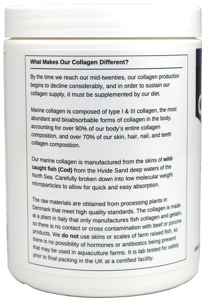 Marine Collagen Peptides (400g) | Hydrolysed from Wild Caught North SEA Cod Miracle GreensUS supplements