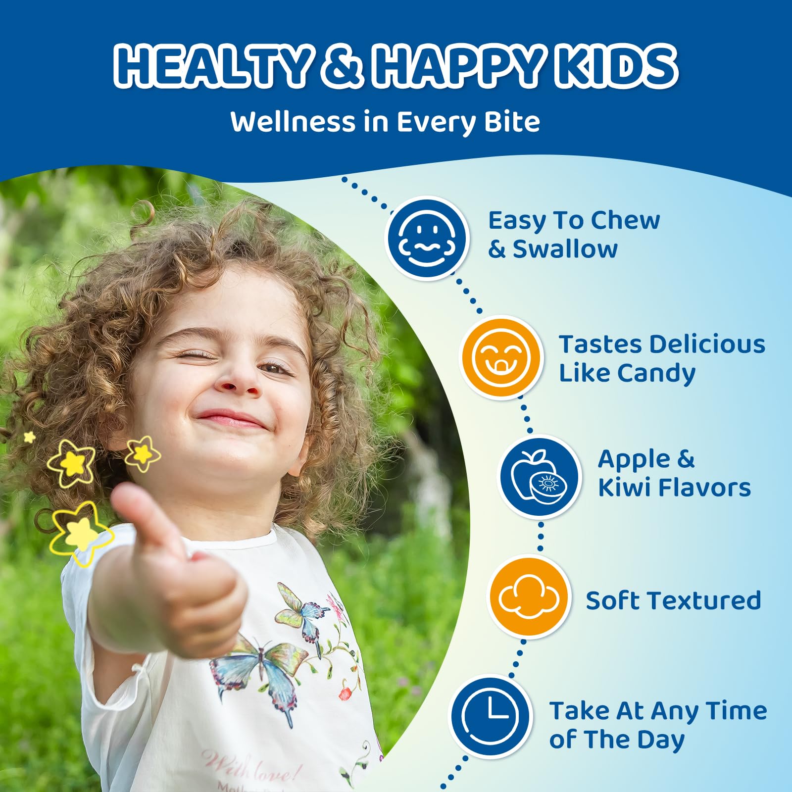 Center-Filled Magnesium Gummies for Kids 300MG - Magnesium Glycinate Gummies with L-theanine, Omega-3, Vitamin B6, D for Kids & Adults, Supplement for Sleep, Calm & Muscle Relaxation - Apple & Kiwi CNCHEFAu supplements