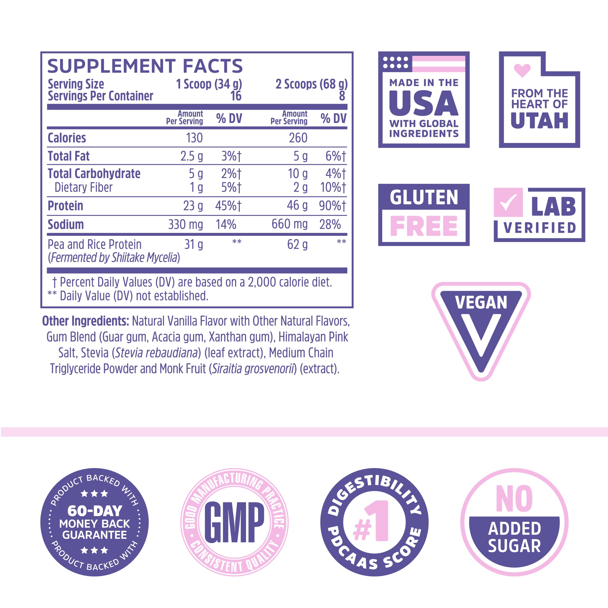 Zhou Nutrition Plant Based Vegan Protein Powder, Best Absorption Digest Score, Complete Zhou NutritionUS supplements