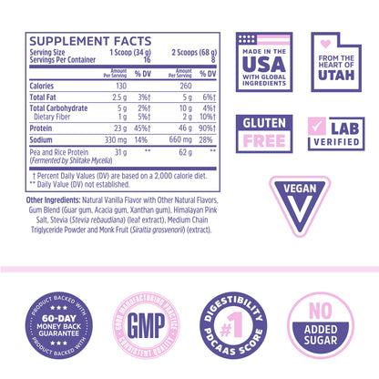 Zhou Nutrition Plant Based Vegan Protein Powder, Best Absorption Digest Score, Complete Zhou NutritionUS supplements