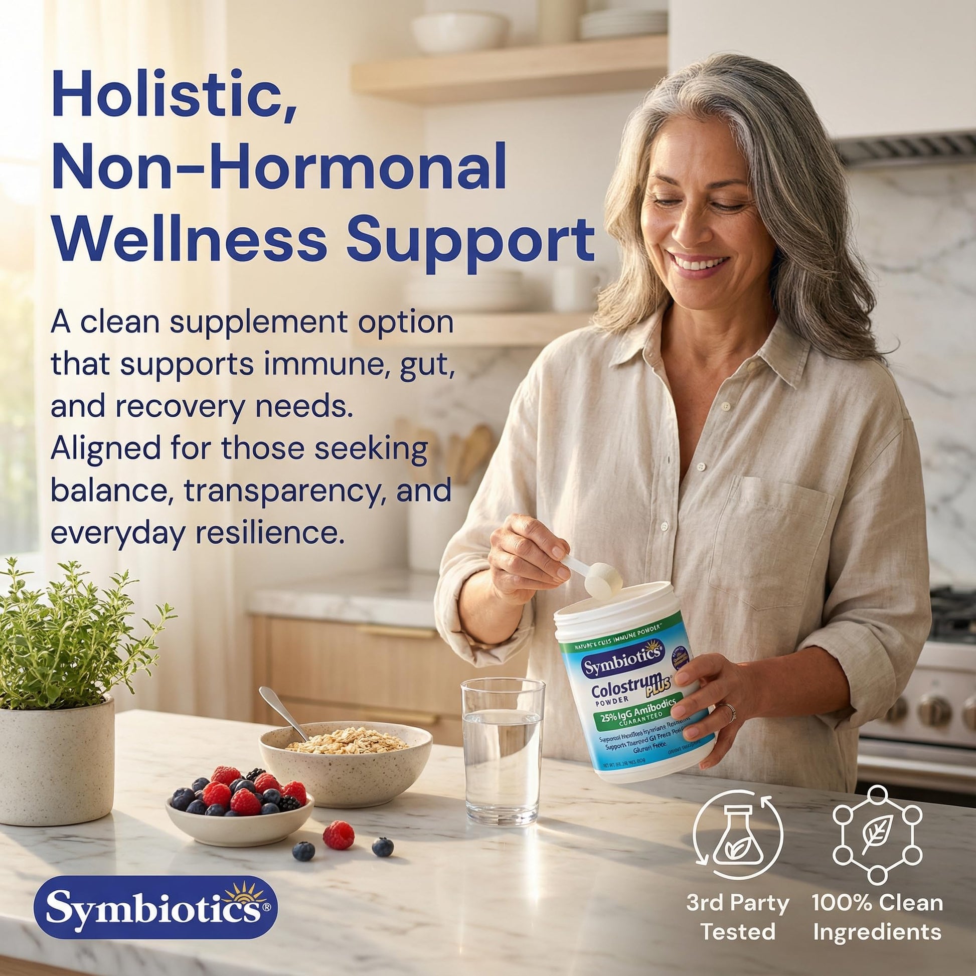 Symbiotics Colostrum Plus Powder 2.25 oz – Immune & Muscle Recovery Support, 25% IgG Immunoglobulins, Gut Health & Training Resilience, Unflavored, Gluten Free - 2.25 oz SymbioticsAu supplements