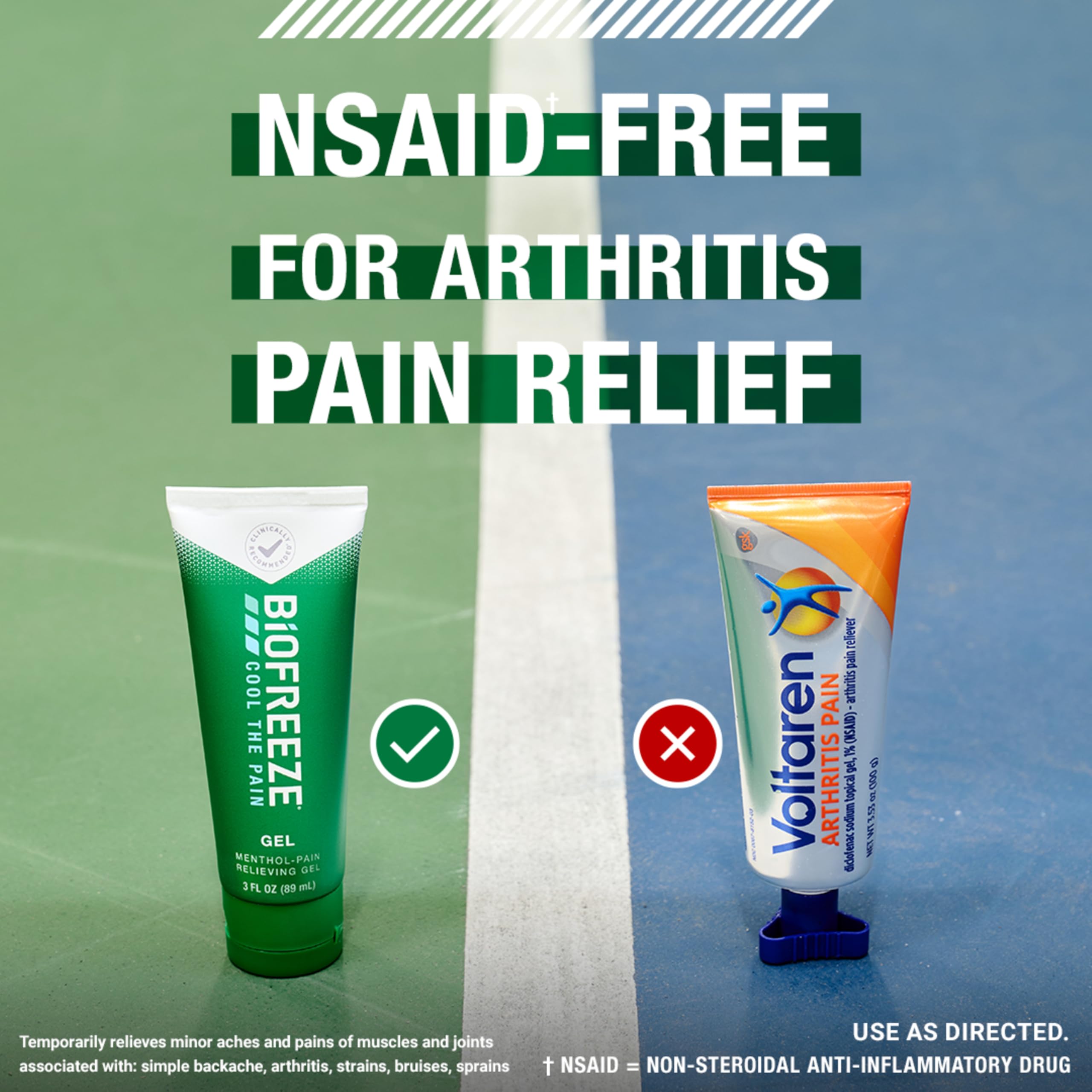 Biofreeze Pain Relief Gel, Arthritis Pain Reliver, Knee & Lower Back Pain Relief, Sore Muscle Relief, Neck Pain Relief, Pharmacist Recommended, 8 FL OZ Biofreeze Menthol Gel BiofreezeAu supplements